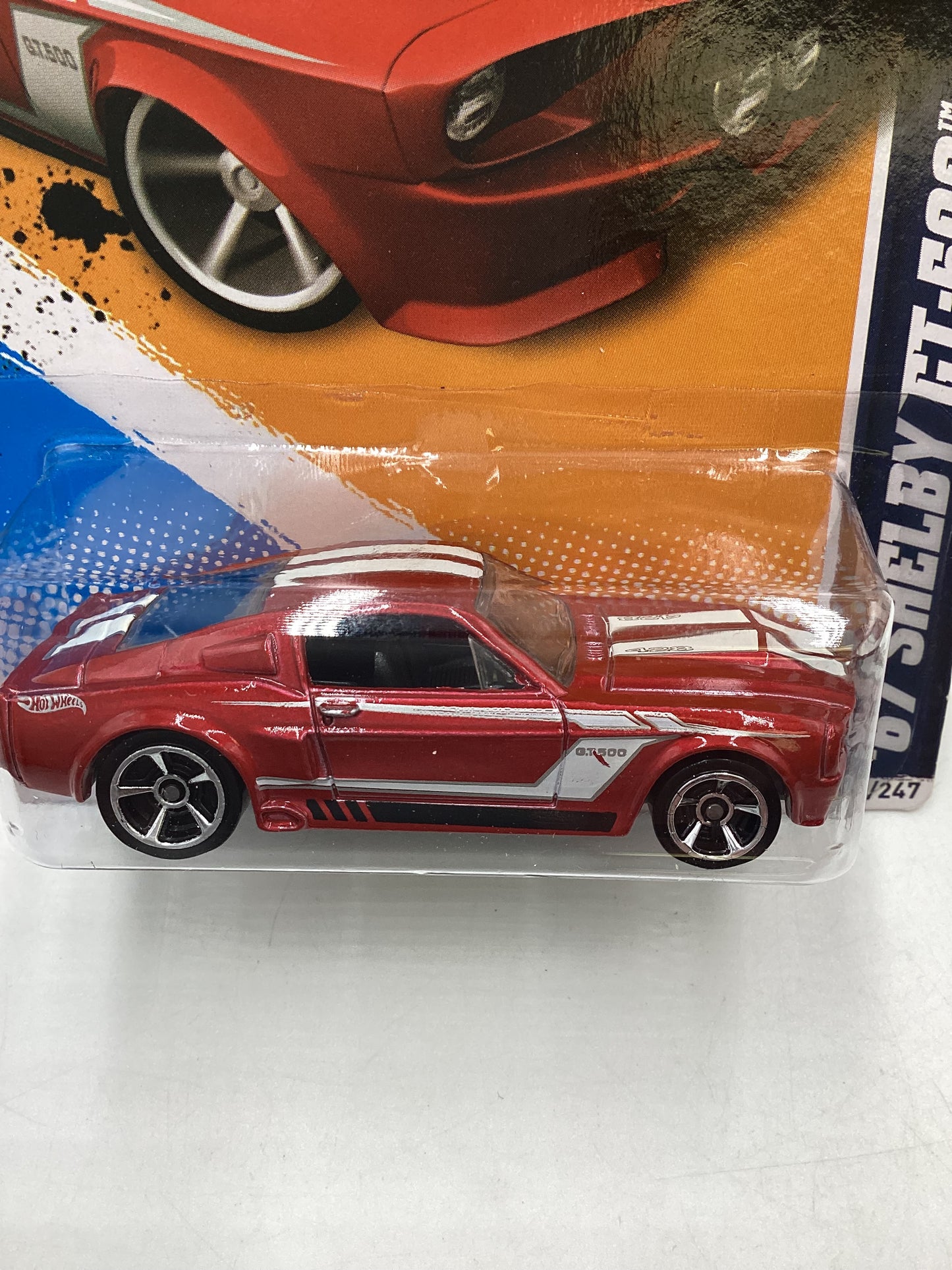 2012 Hot Wheels Muscle Mania Ford #114 67 Shelby GT-500 Red 35F