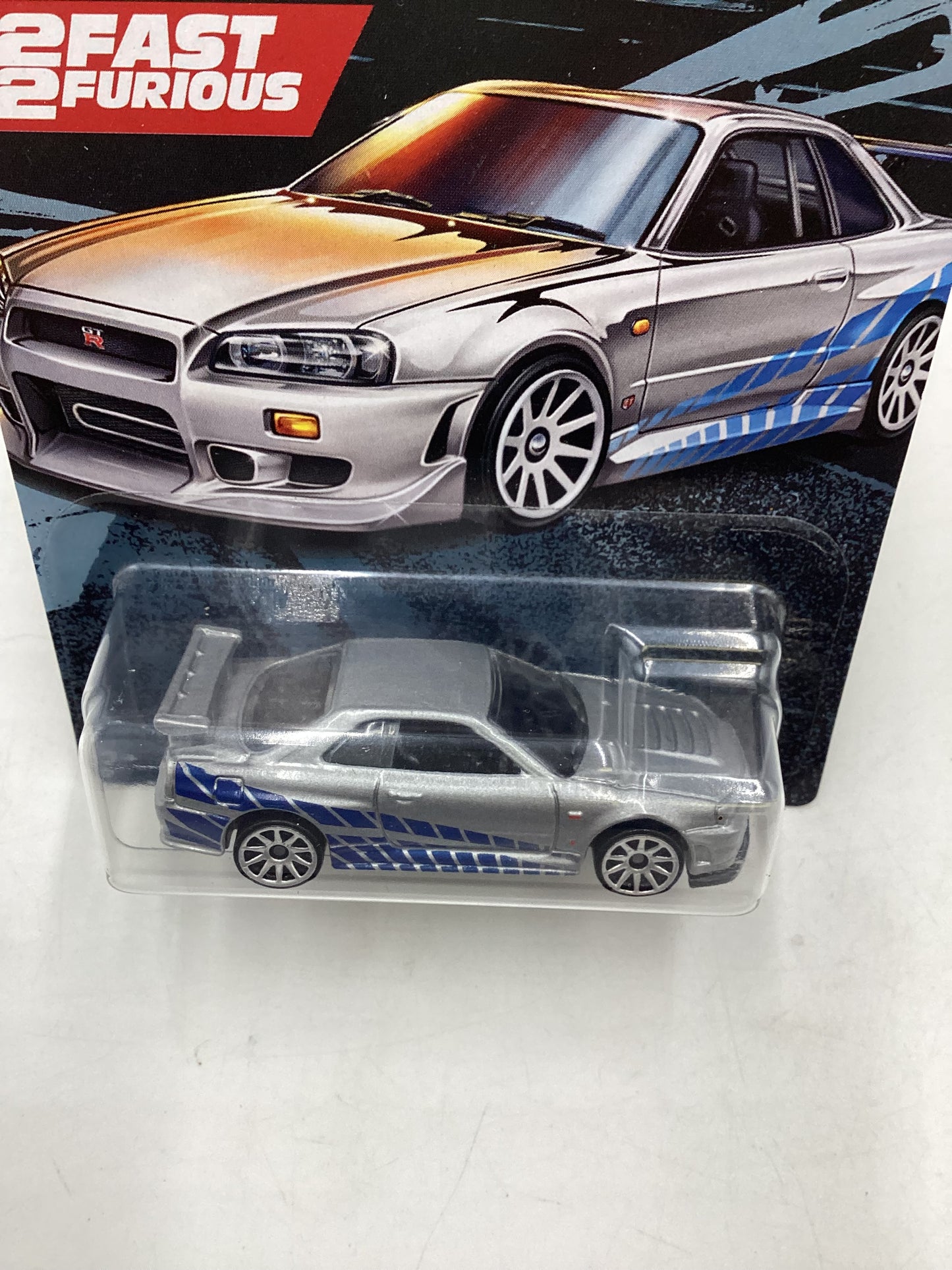 Hot wheels 2020 Fast and Furious 2 fast 2 furious Nissan skyline GT-R BNR34 with protector 73A