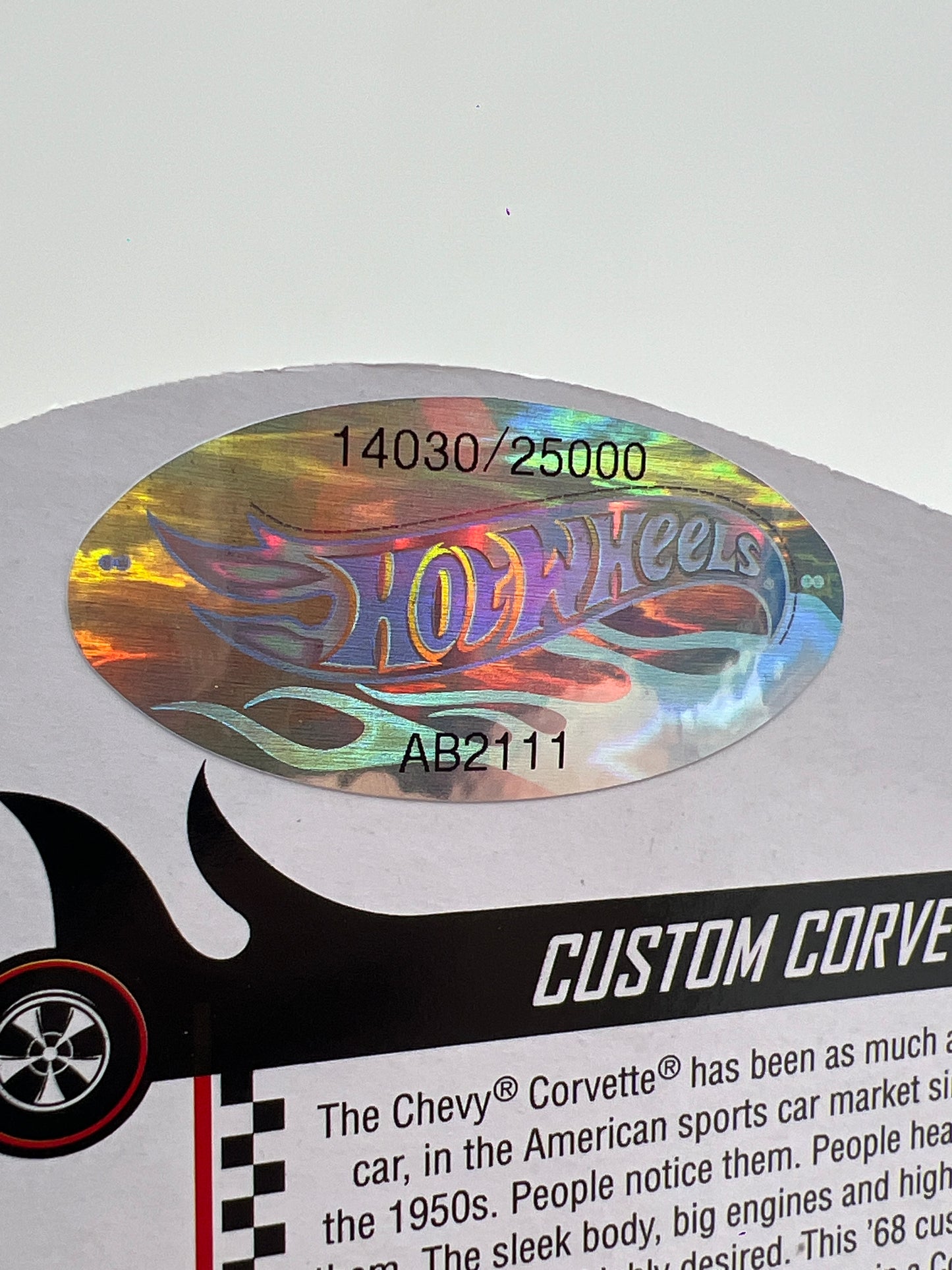 2022 Hot Wheels RLC Custom Corvette Black W/Protector