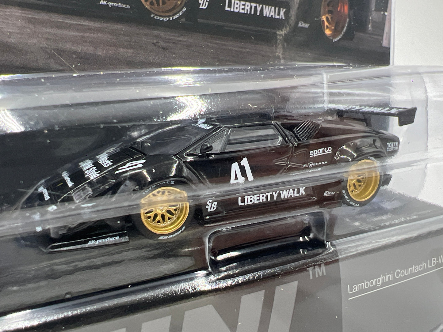 Mini GT #1081 Lamborghini Countach LB-Works Black