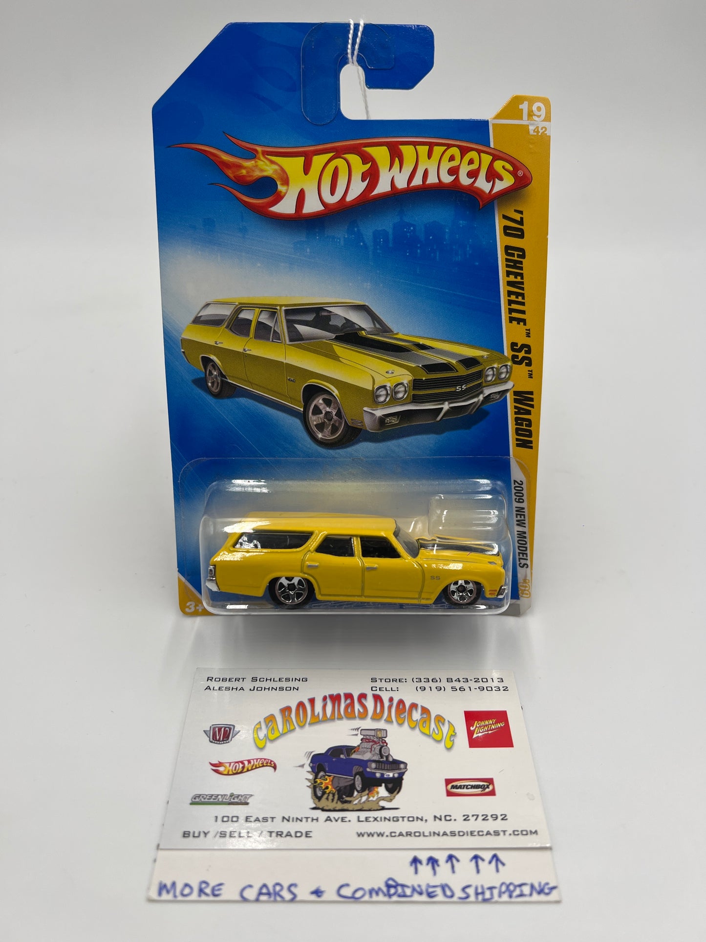 2009 Hot Wheels New Models #19 70 Chevelle SS Wagon Yellow 10H