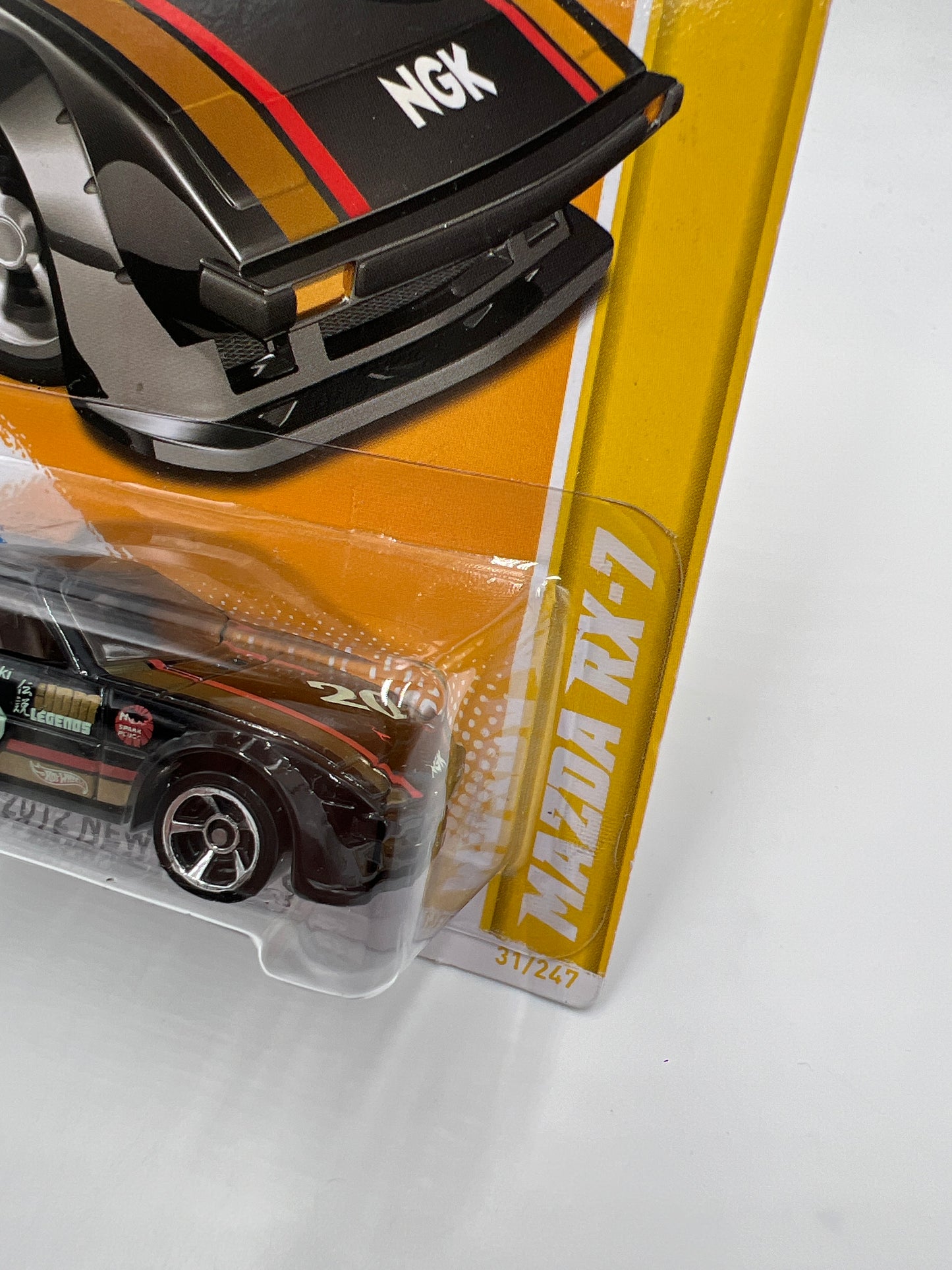 2012 Hot Wheels New Models #31 Mazda RX-7 Black 86C