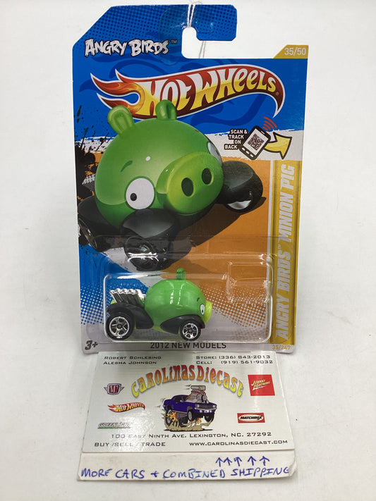 2012 Hot Wheels New Models #35 Angry Birds Minion Pig 121G