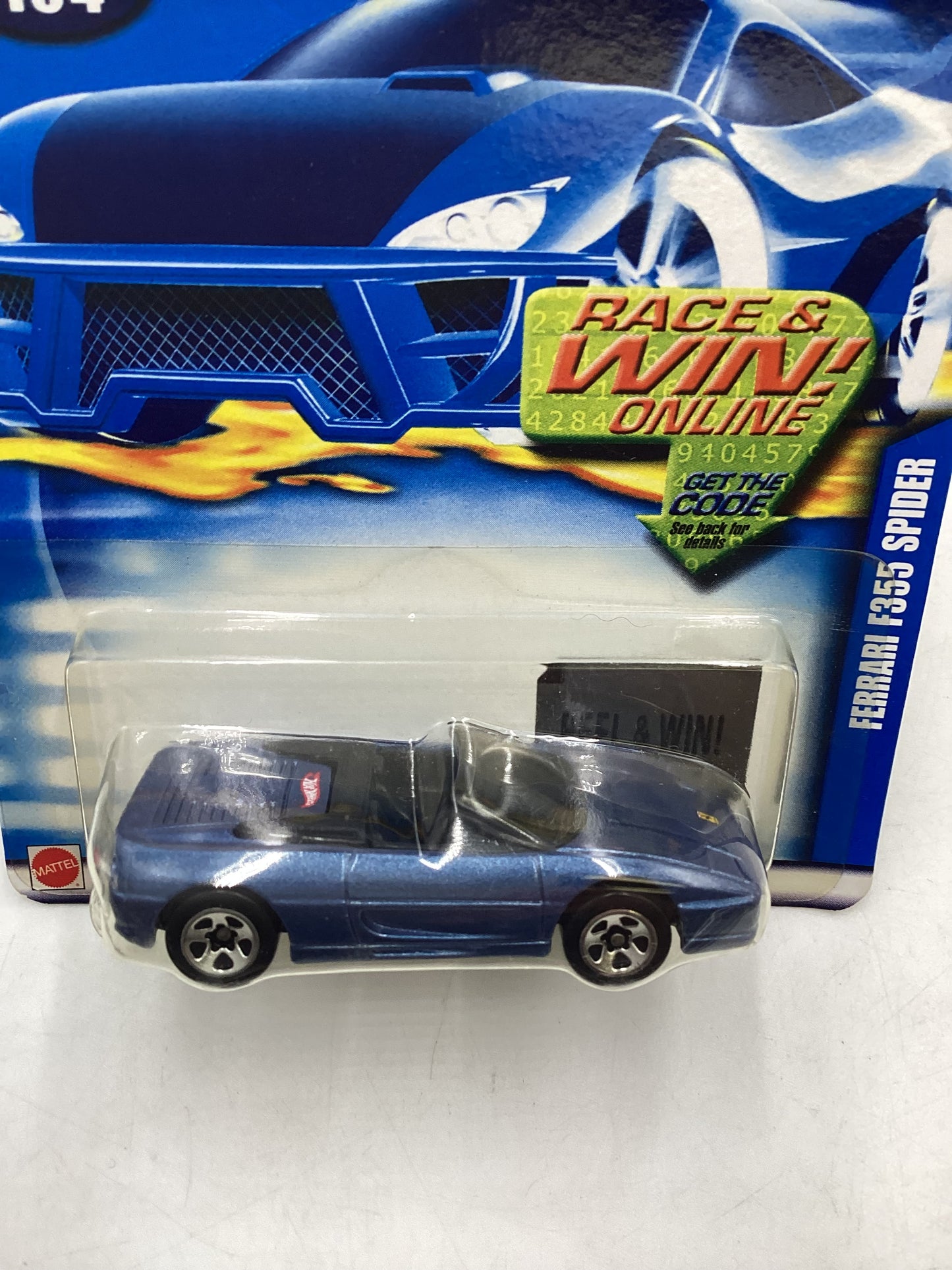 2002 Hot Wheels #164 Ferrari F355 Spider Blue