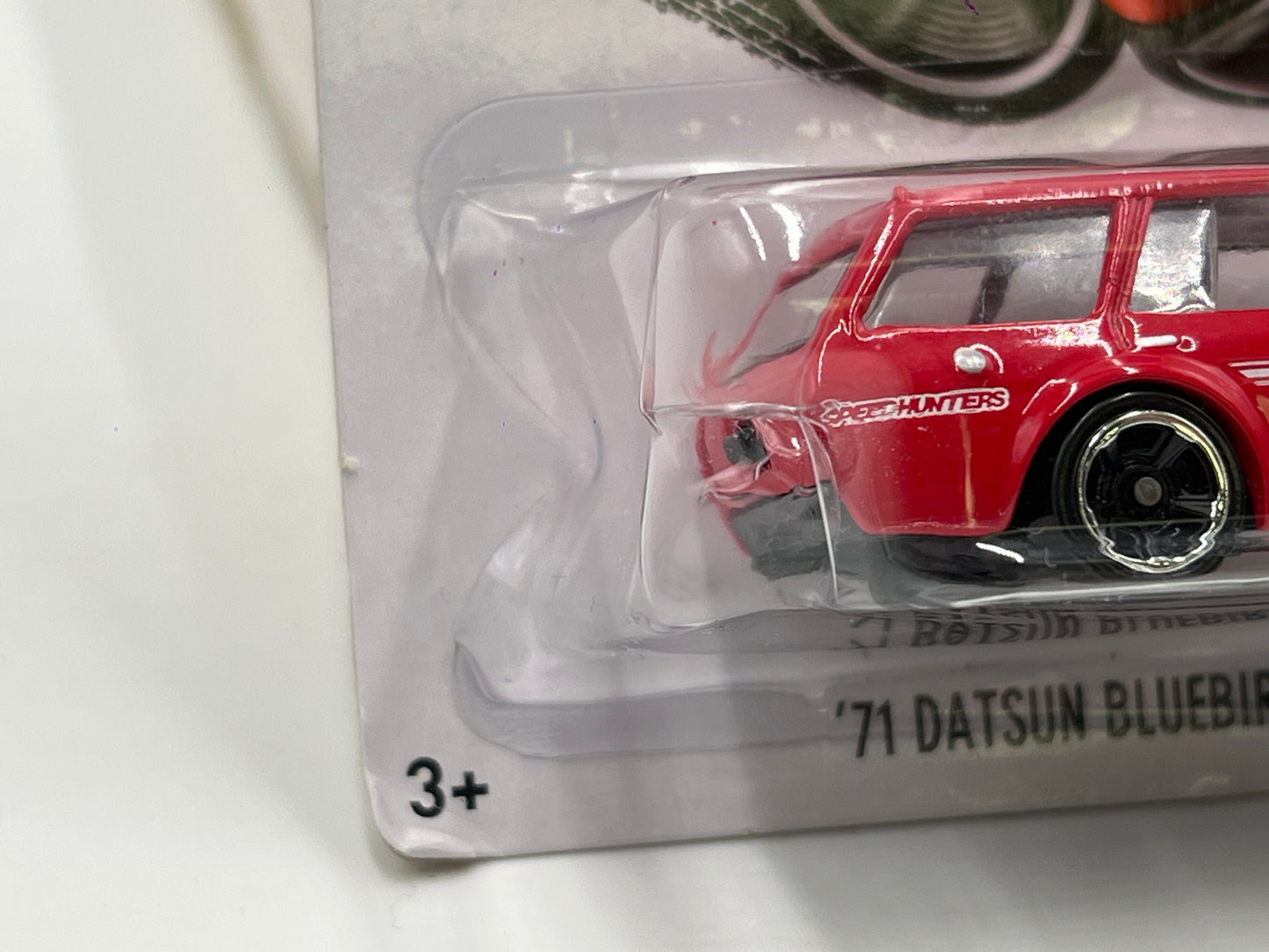 2014 Hot Wheels Workshop #206 71 Datsun Bluebird 510 Wagon Red *Smooth Grille* Blister Damage 88E