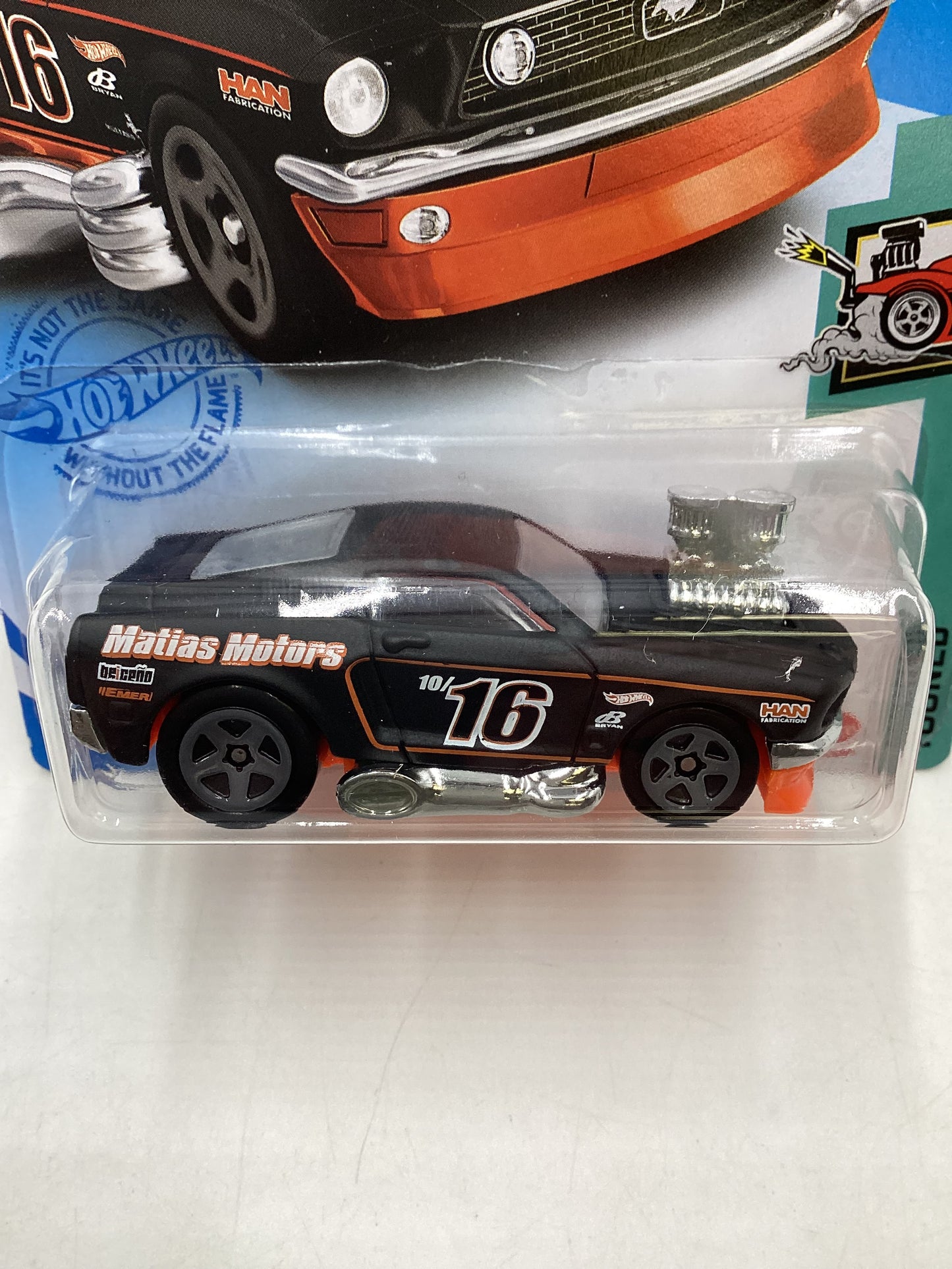 2021 Hot Wheels #40 68 Mustang Black Clear Window 32C