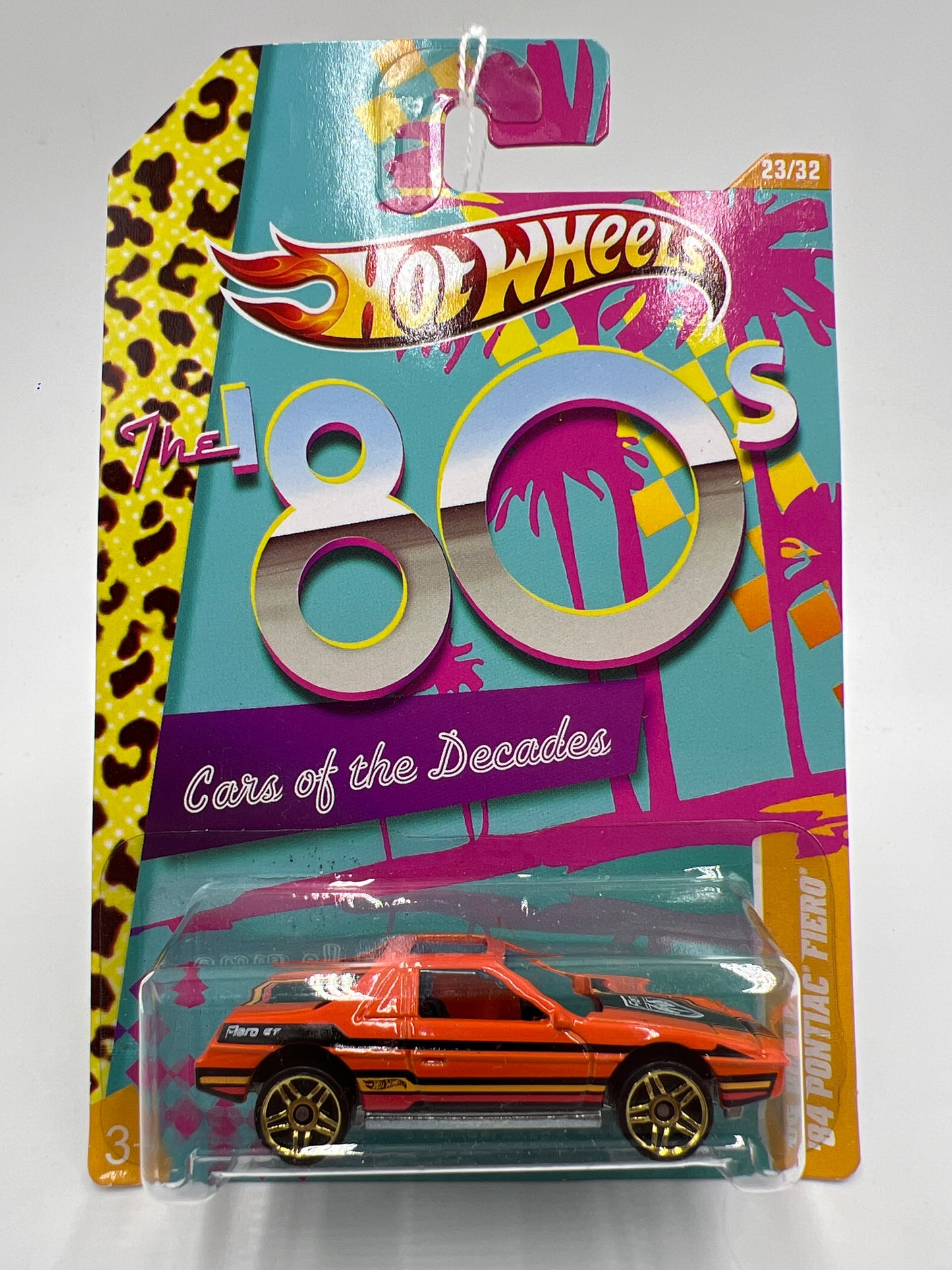 Hot Wheels Cars of the Decades The 80s #23 84 Pontiac Fiero Orange 164G