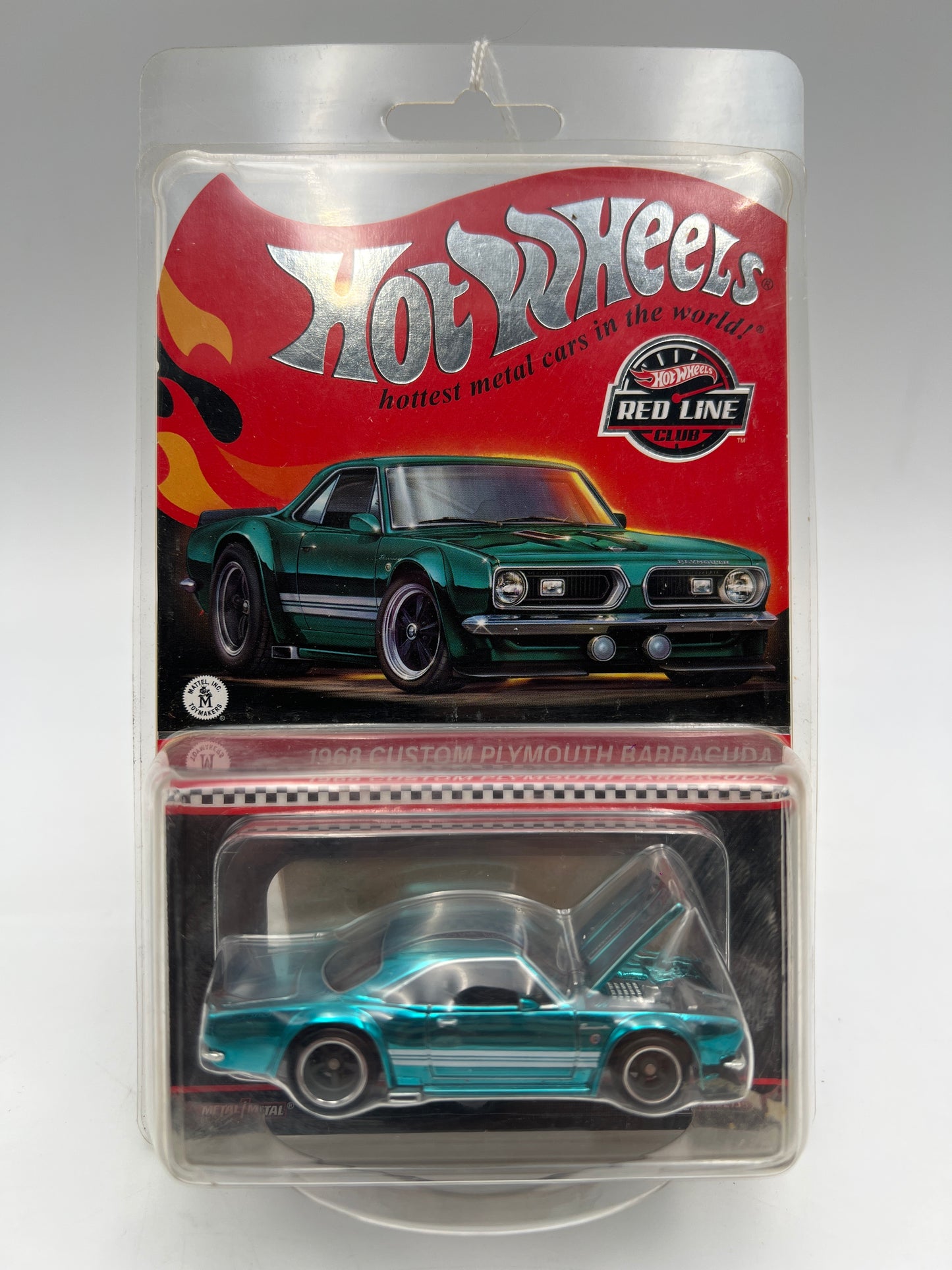 2024 Hot Wheels RLC 1968 Custom Plymouth Barracuda Light Blue W/Protector