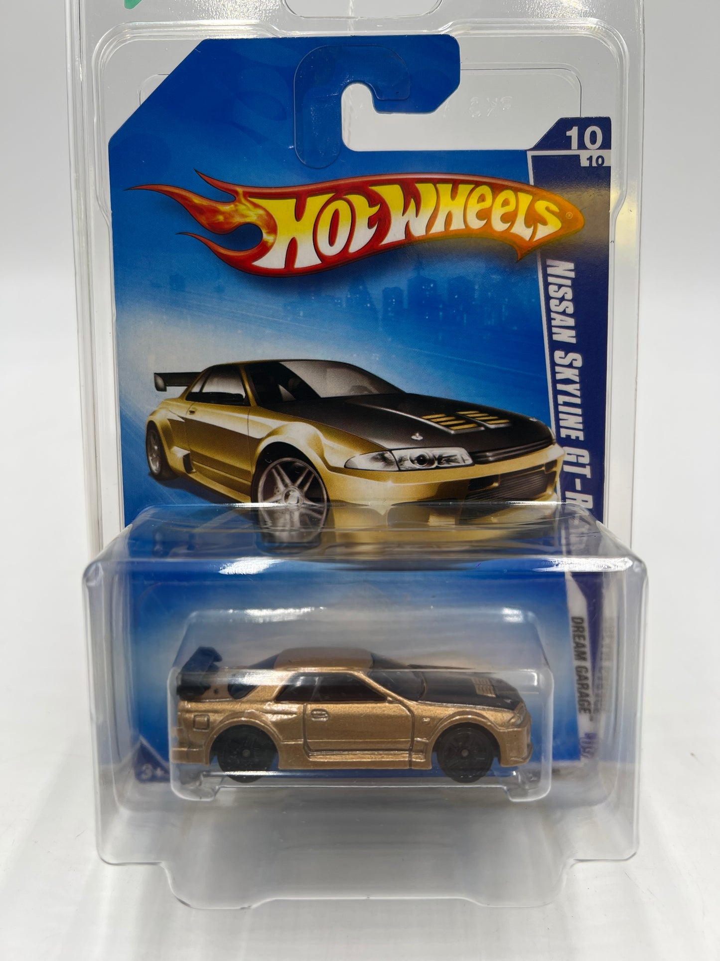 2009 Hot Wheels Dream Garage #156 Nissan Skyline GT-R R32 Gold HTF W/Protector