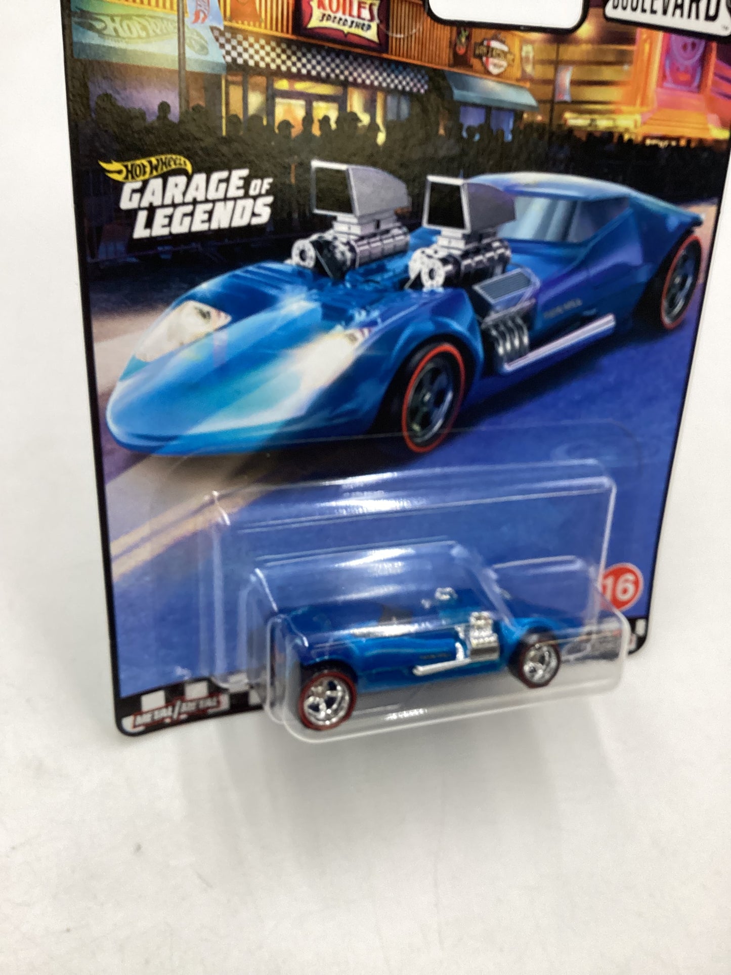 Hot Wheels Premium Boulevard #16 Twin Mill Blue 5SP Mag Wheels Variation 260E