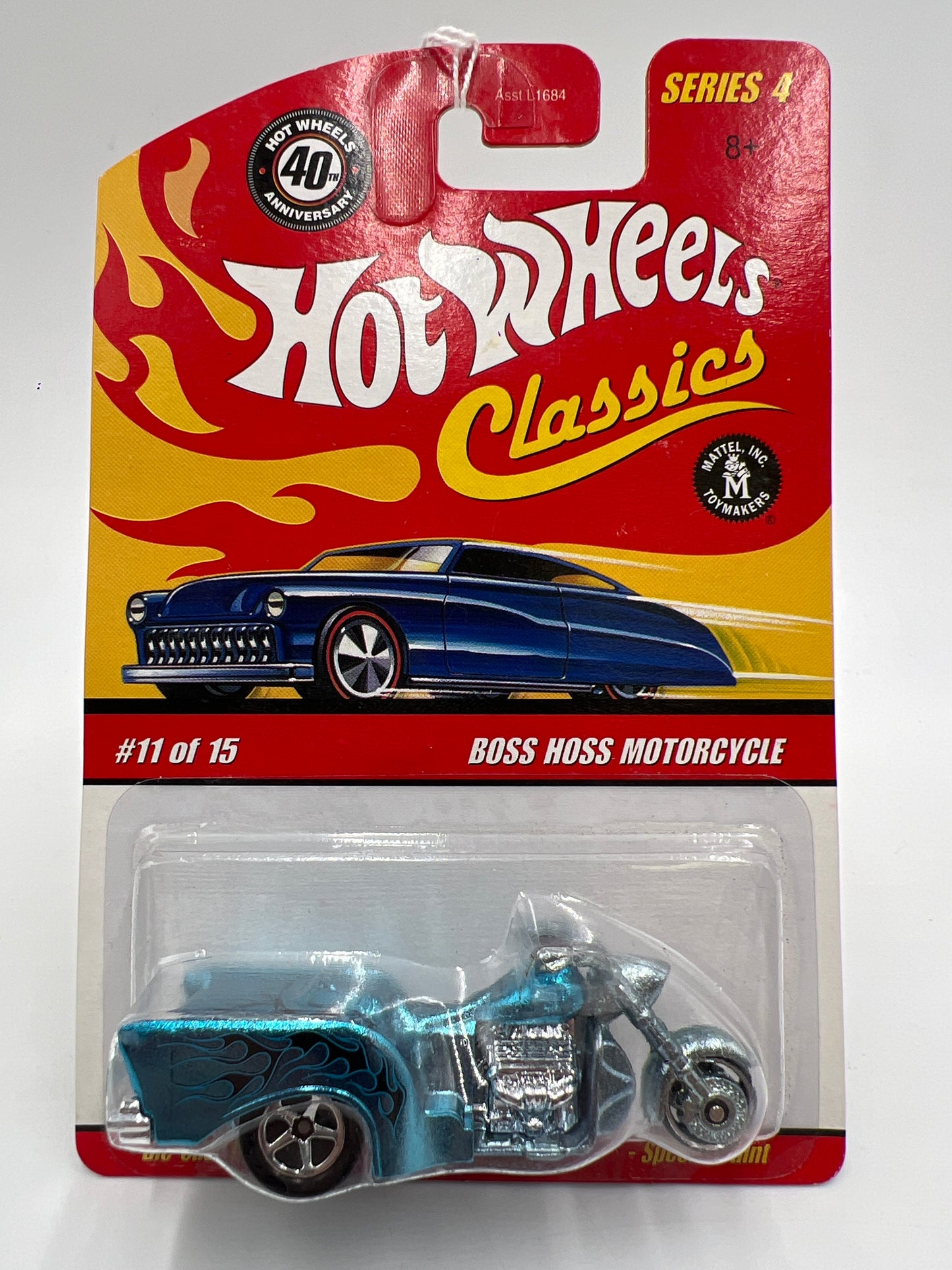 Hot Wheels Classics Series 4 #11 Boss Hoss Motorcycle Blue SR