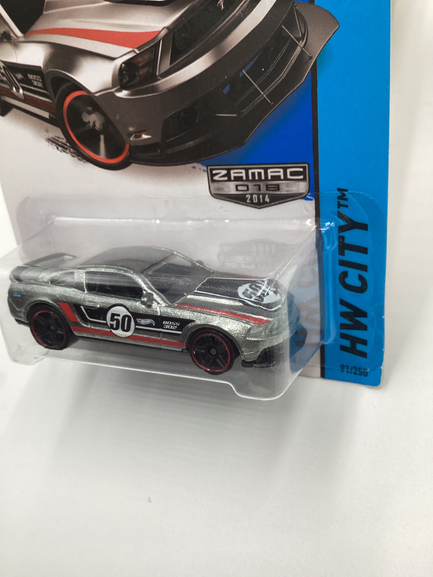 2014 Hot Wheels Zamac 018 #91 12 Ford Mustang Boss 302 Laguna Seca