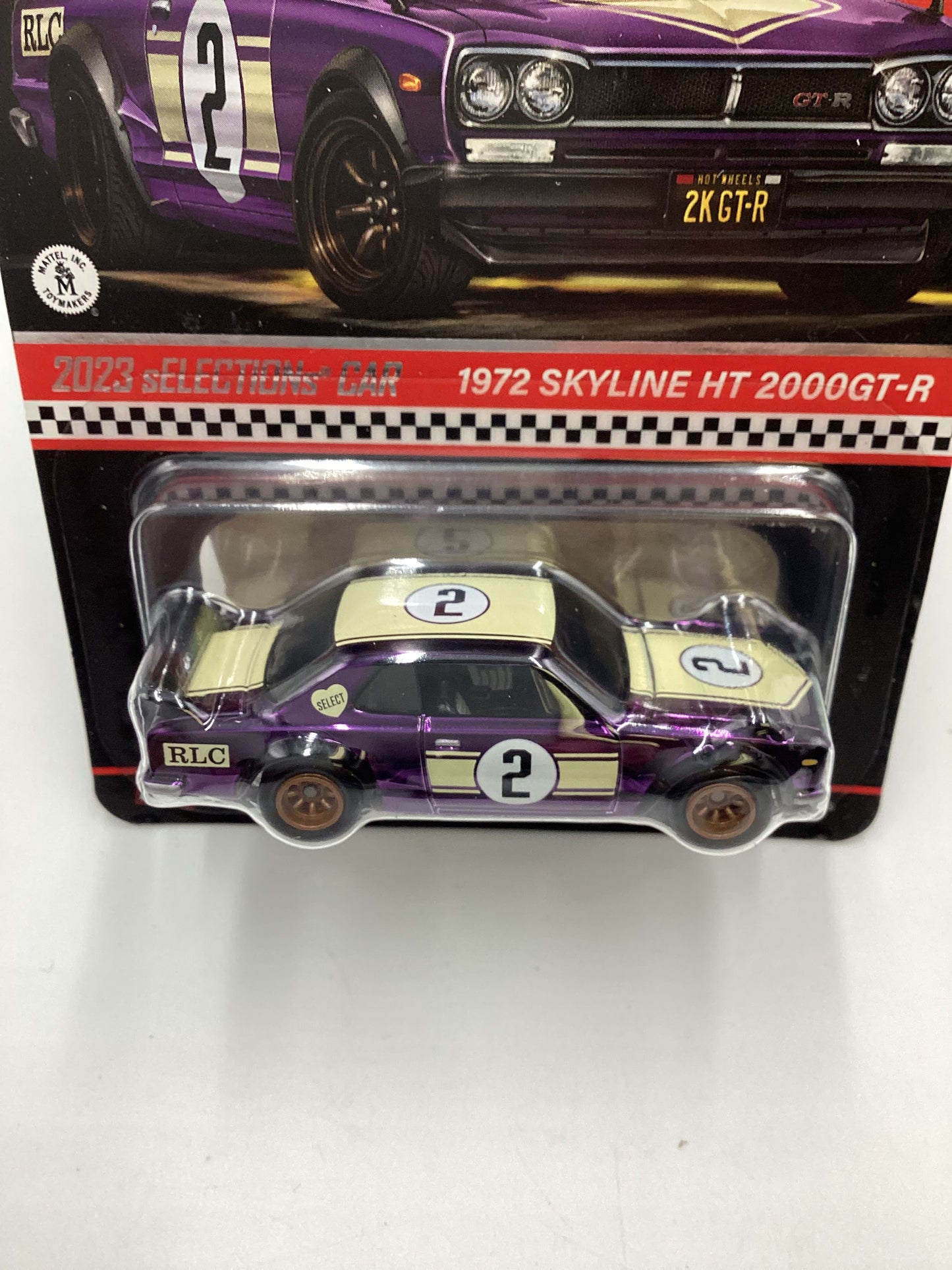 2023 Hot Wheels RLC sELECTIONs 1972 Skyline H/T 2000GT-R Purple with protector