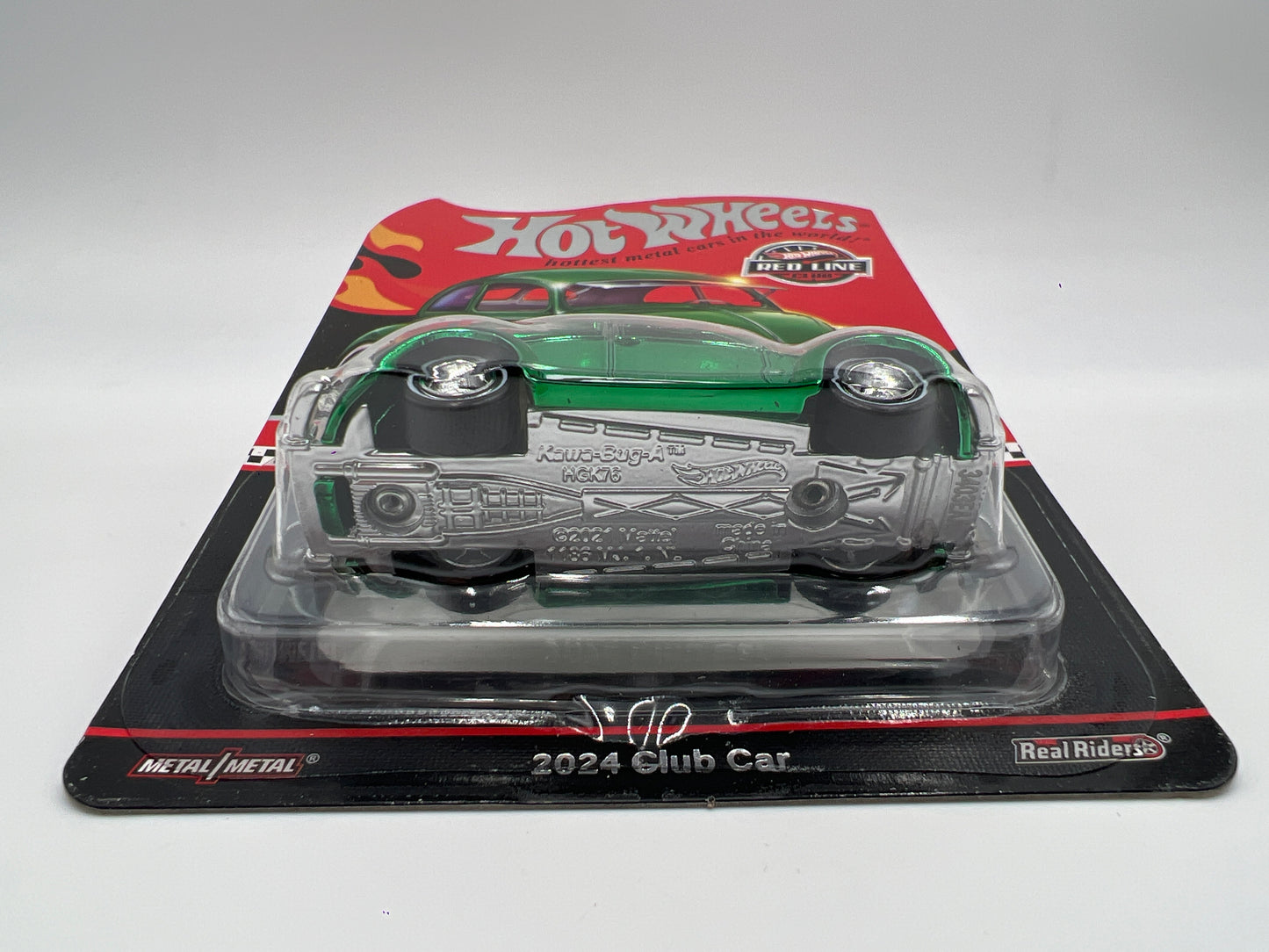 2024 Hot Wheels RLC Club Exclusive Kawa-Bug-A Green W/Protector W/Patch & Button