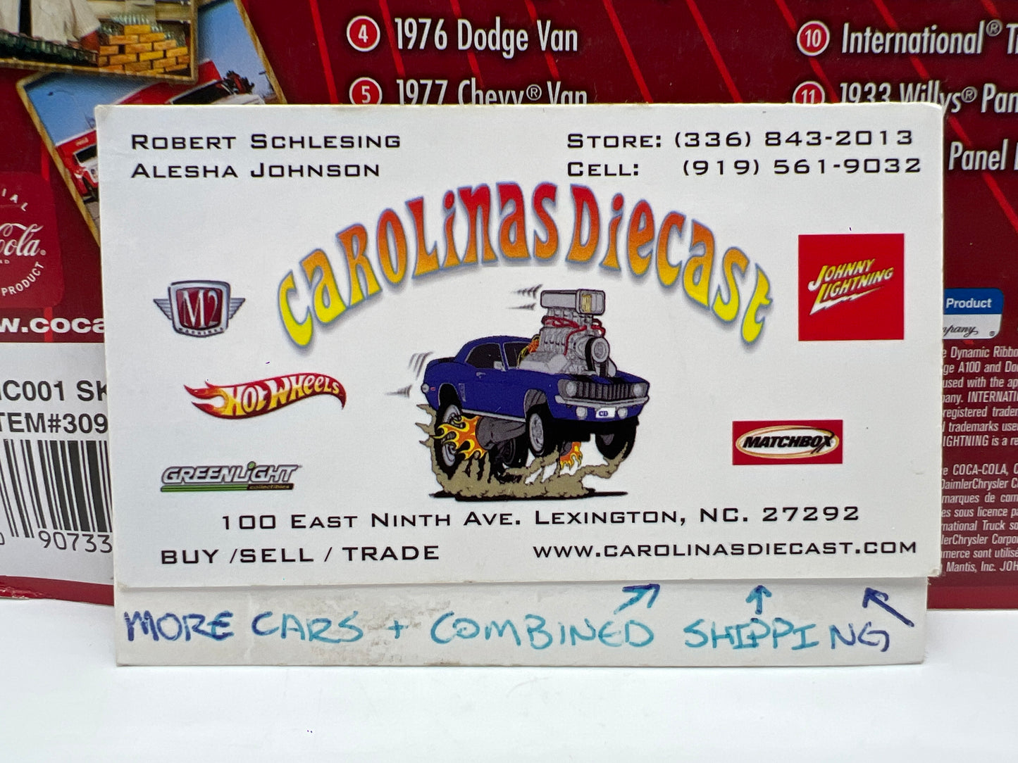 Johnny Lightning Coca Cola Delivery Vehicles #7 1962 Studebaker Red 220D