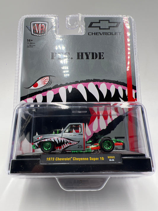 2025 M2 Machines Hobby Exclusive CHASE PFC Hyde 1973 Chevrolet Cheyenne Super 10 Gray HS62