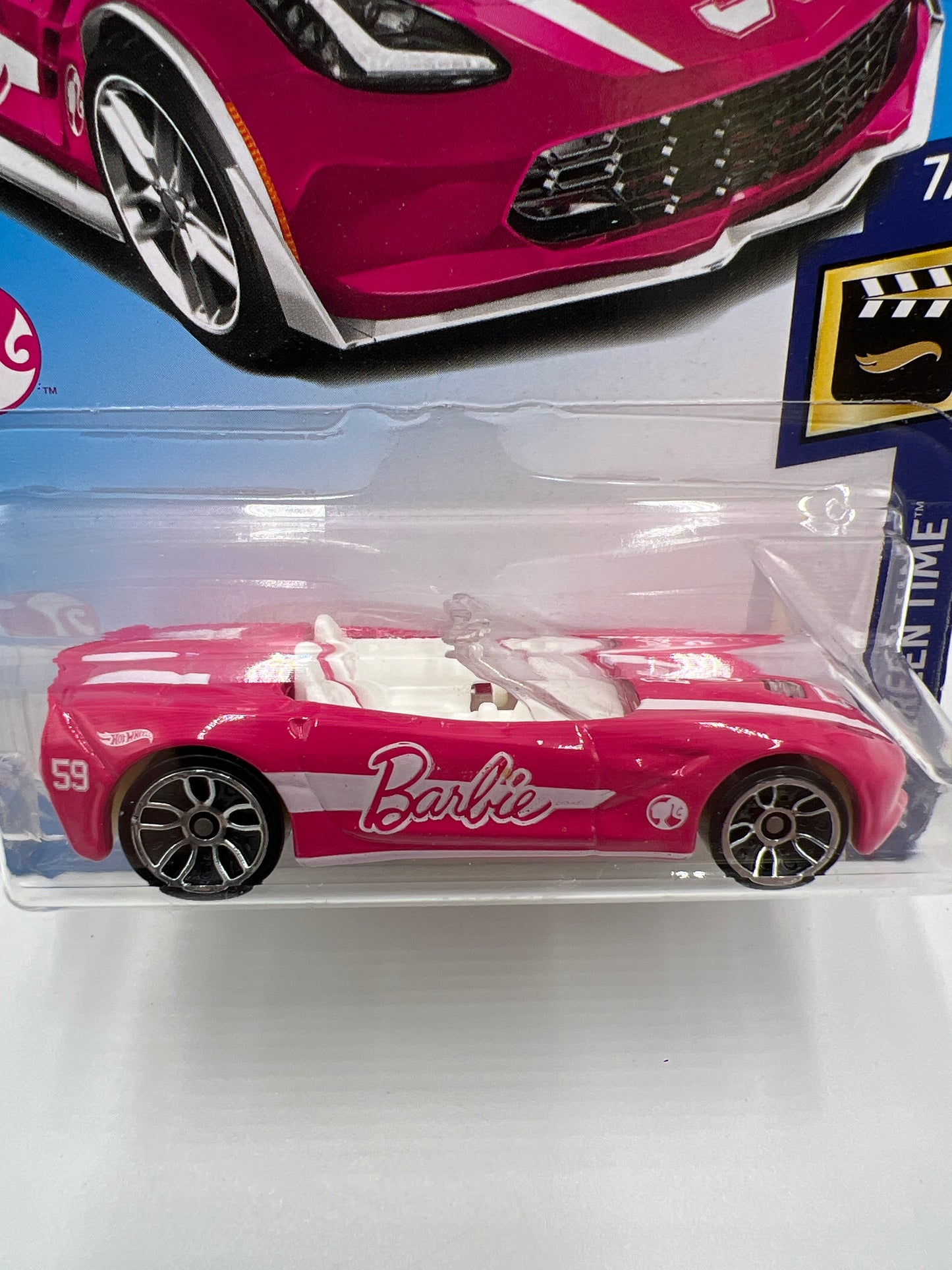 2018 Hot Wheels HW Screen Time #273 14 Corvette Stingray Pink Barbie  122A