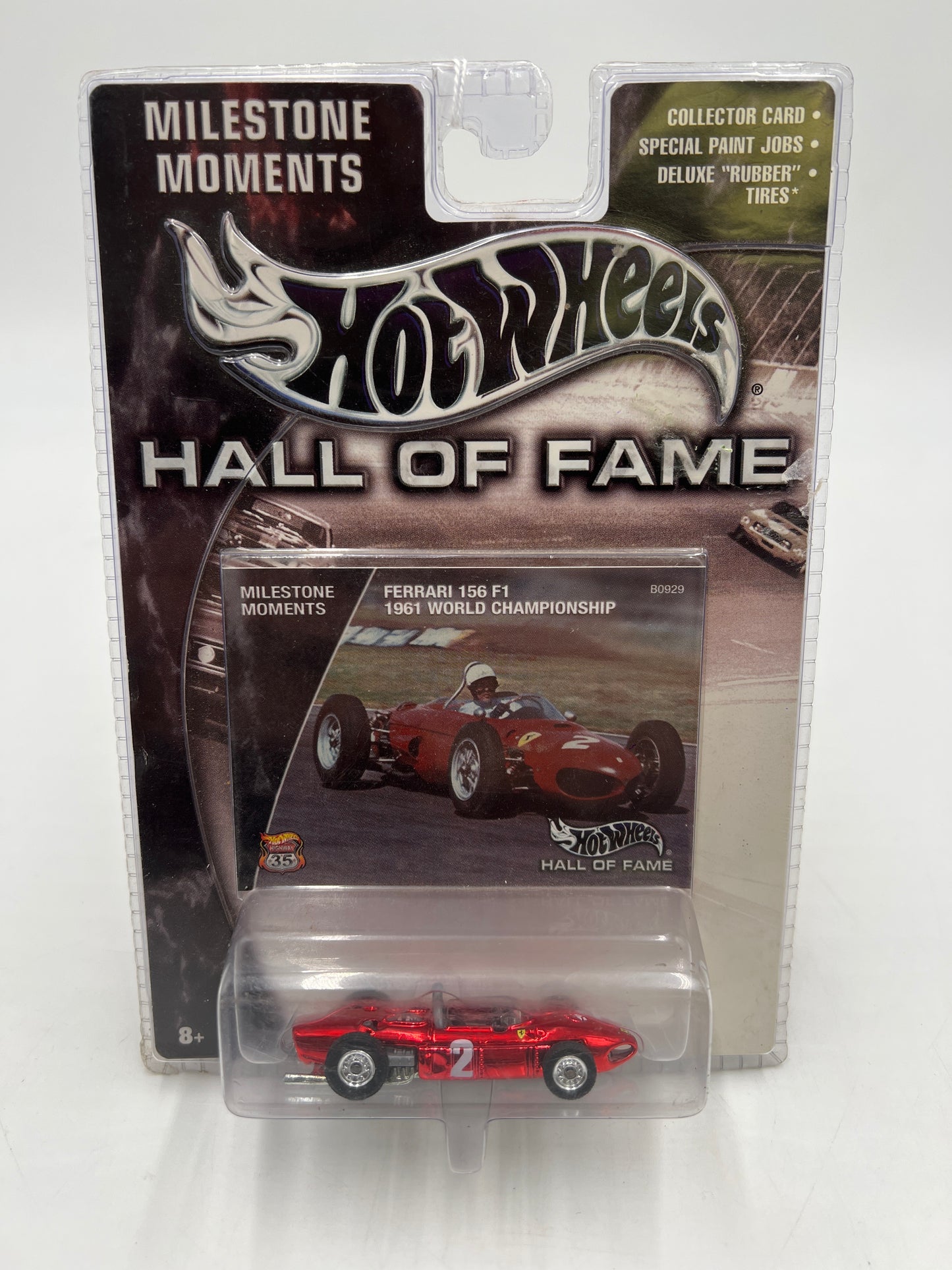 Hot Wheels Hall of Fame Milestone Moments Ferrari 156 F1 Red