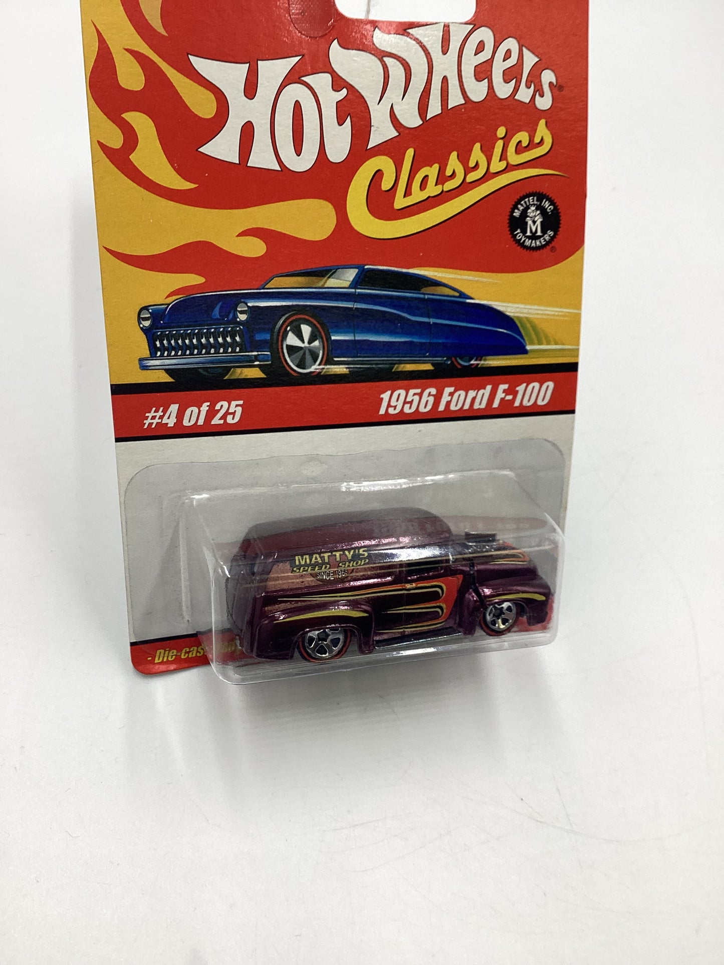 Hot Wheels Classics Series 1 #4 1956 Ford F-100 Purple