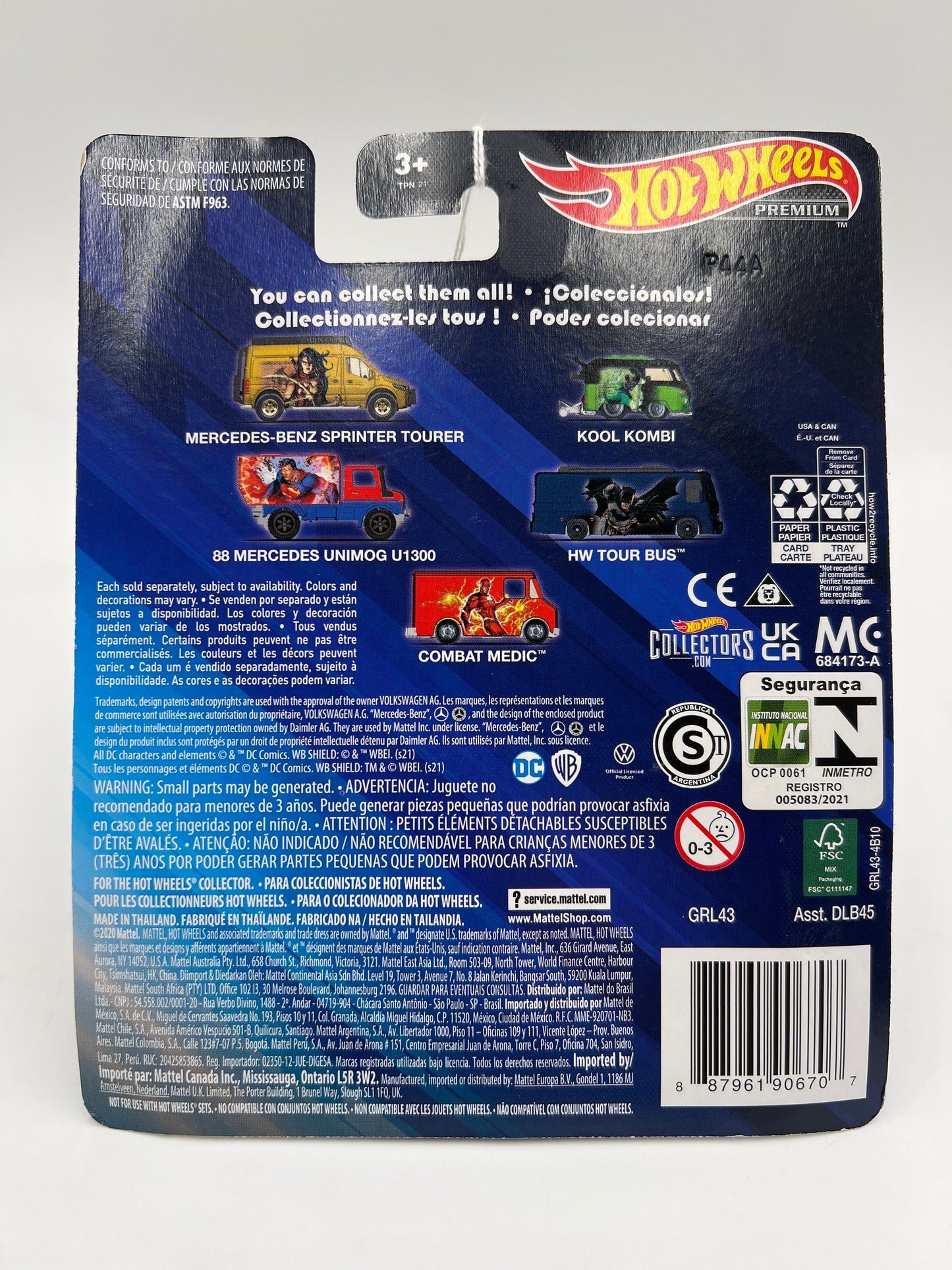 Hot Wheels Premium DC Comics #2 Kool Kombi Green Lantern 243A
