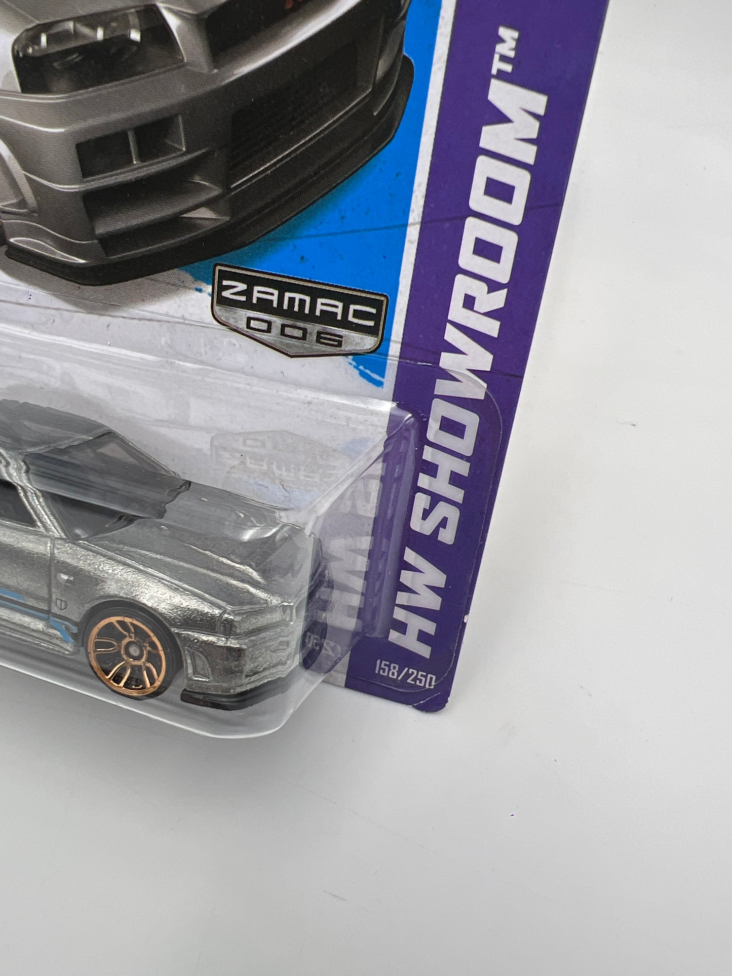 2013 Hot Wheels Walmart Zamac 6 #158 Nissan Skyline GT-R R34 W/Protector