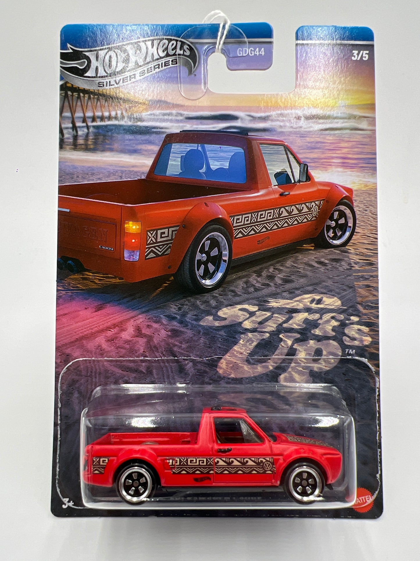2025 Hot Wheels Silver Series Surfs Up #3 Volkswagen Caddy Red 158H