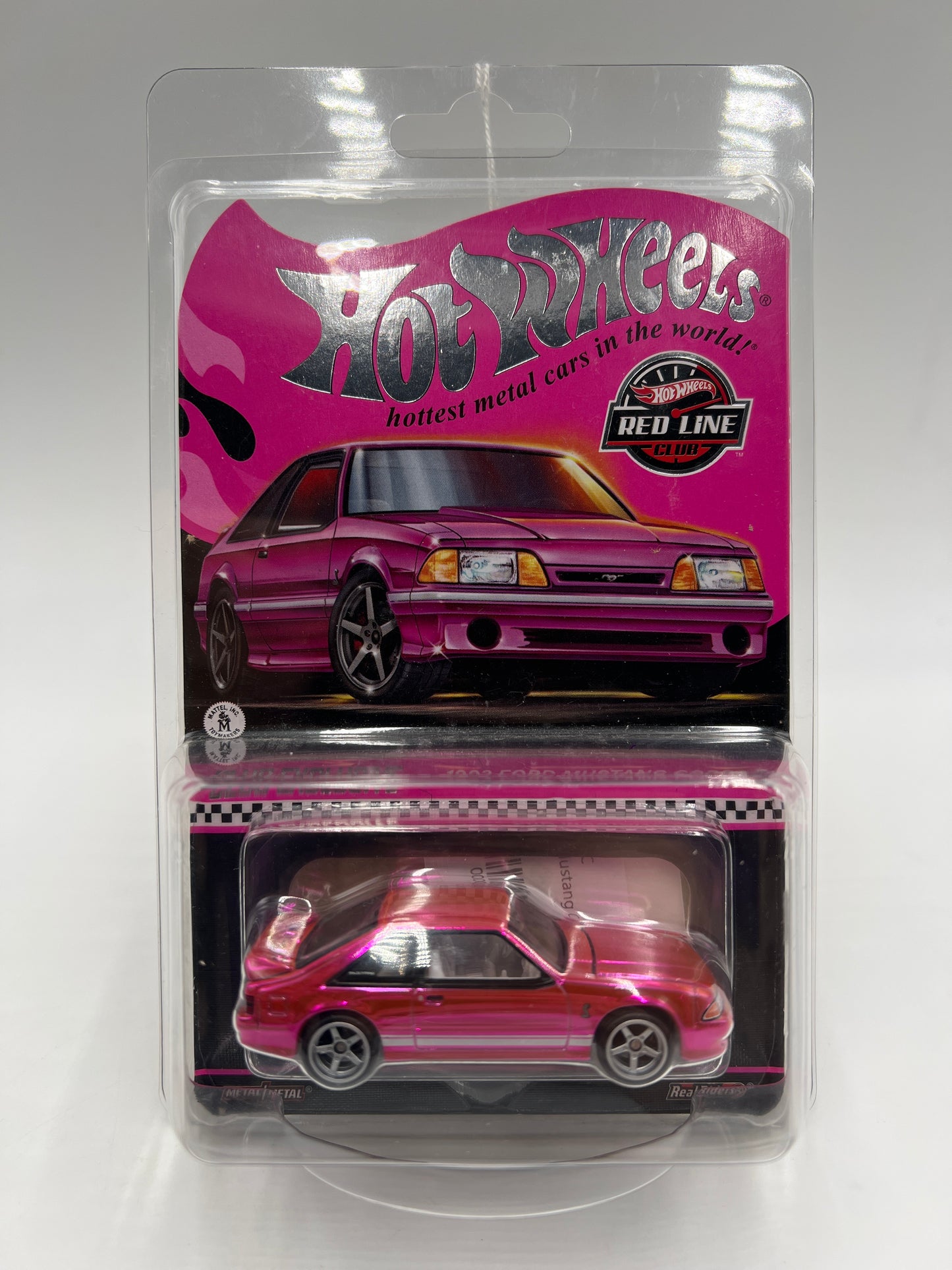 2024 Hot Wheels RLC Club Exclusive 1993 Ford Mustang Cobra R Pink W/Protector