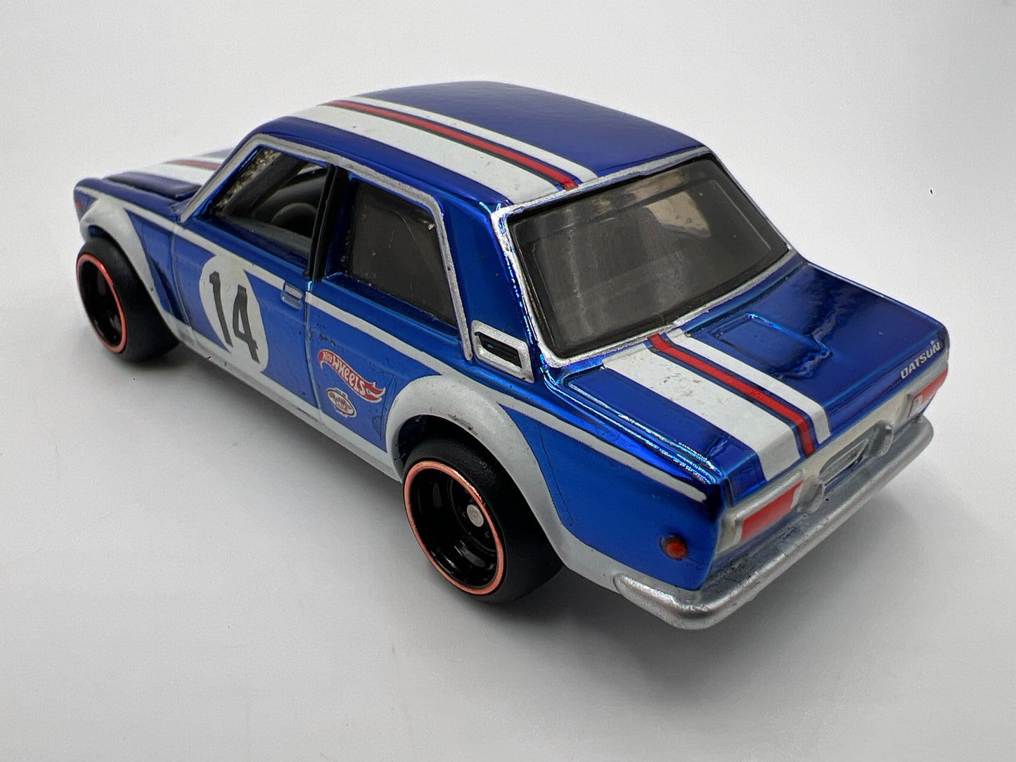 2016 Hot Wheels RLC Real Riders #3 Datsun Bluebird 510 Blue Loose