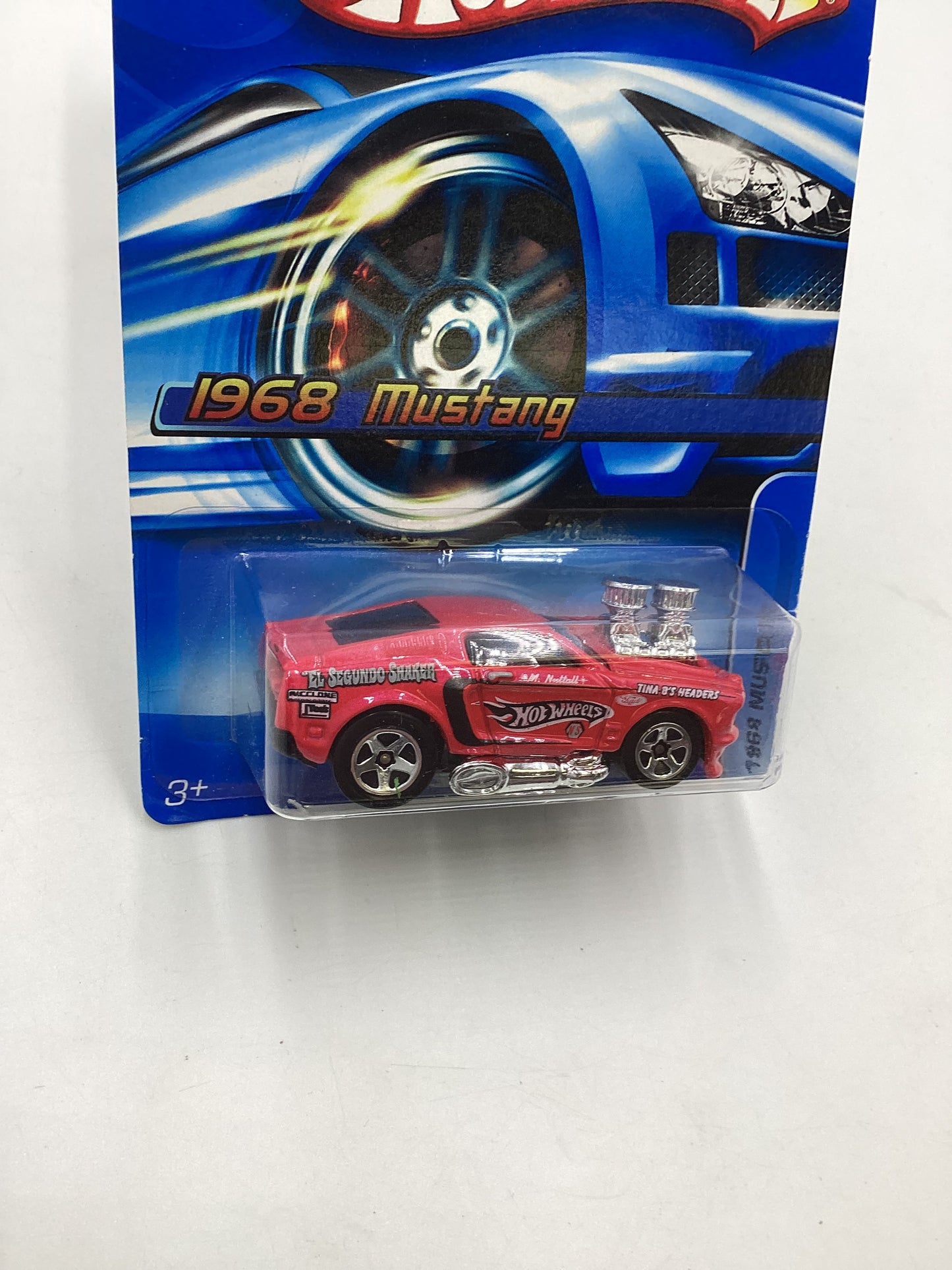 2006 Hot Wheels #128 1968 Mustang Tooned Pink 24B