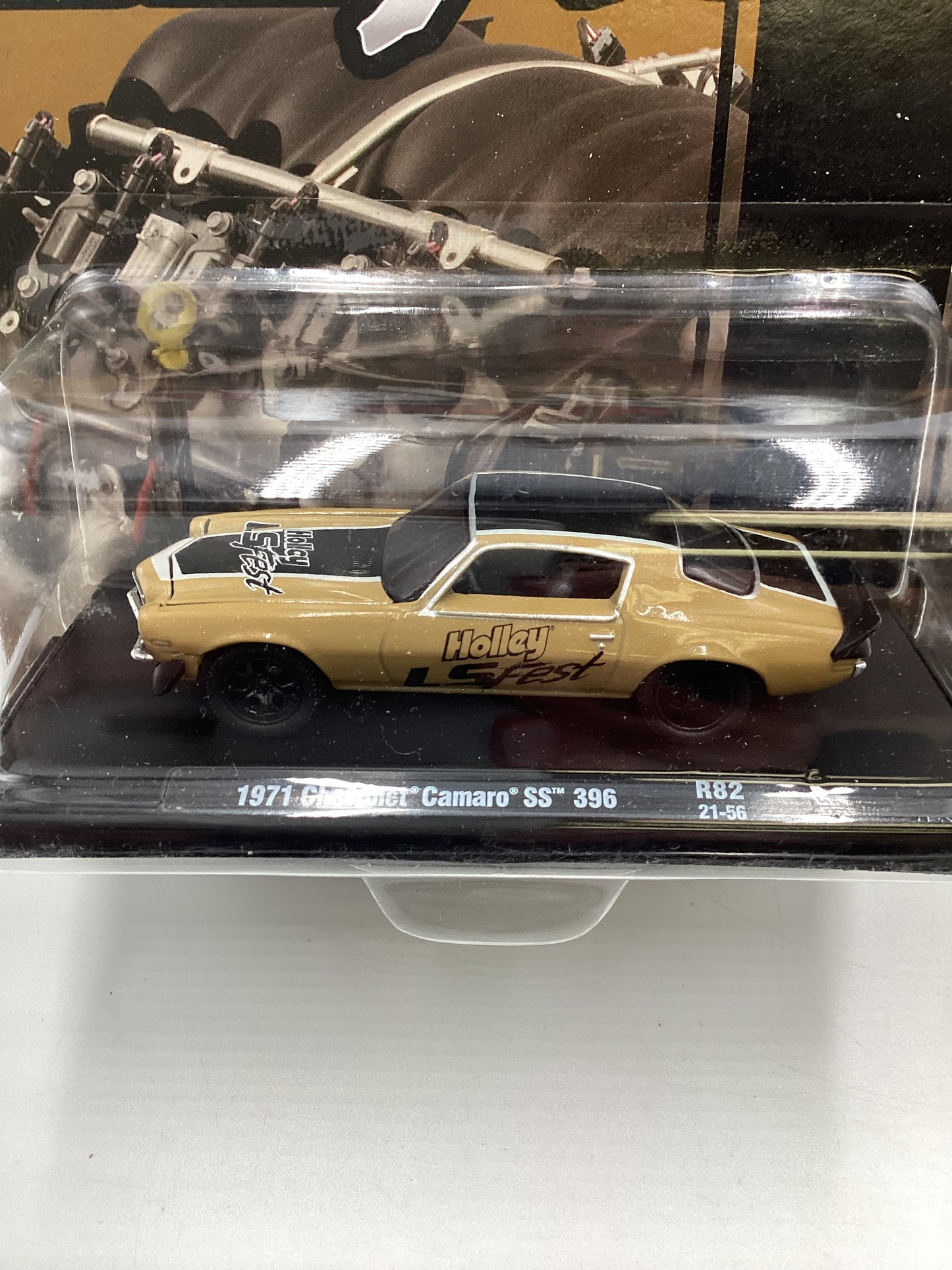 M2 Machines Auto Driver Holley LS Fest 1971 Chevrolet Camaro SS 396 Brown R82 192i