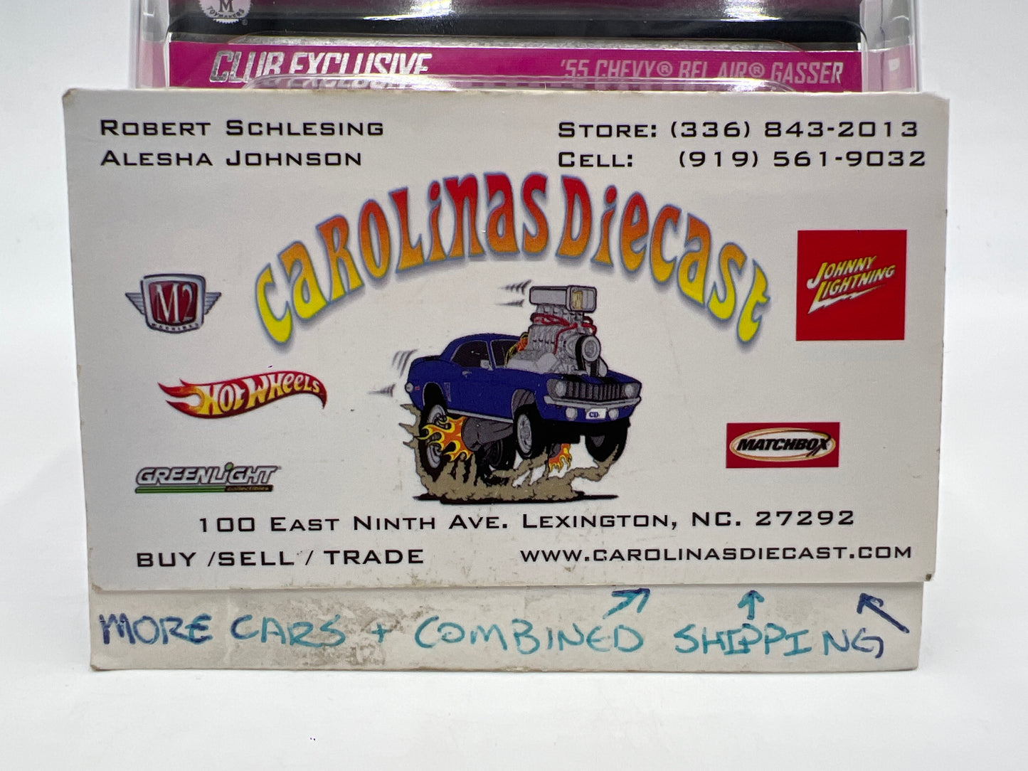 2025 Hot Wheels RLC Club Exclusive 55 Chevy Bel Air Gasser Pink W/Protector