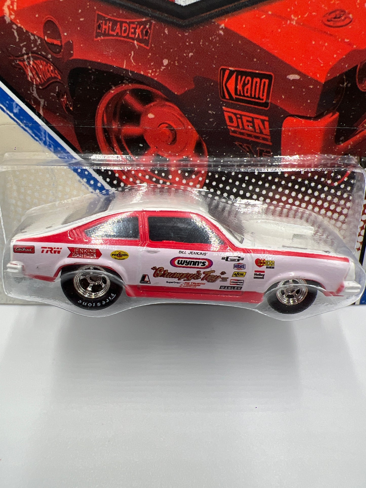 Hot Wheels Premium Vintage Racing #12 74 Chevy Vega Pro Stock Grumpys Toy White/Red W/Protector