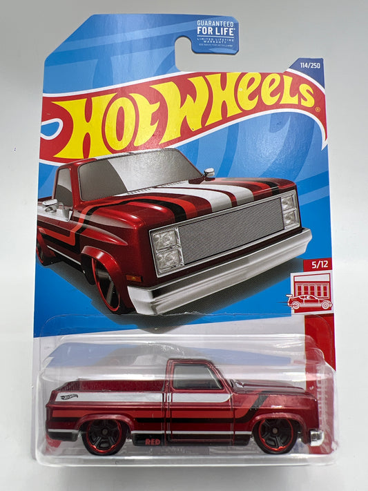 Hot Wheels Target Exclusive Red Edition #114 83 Chevy Silverado Red W/Protector