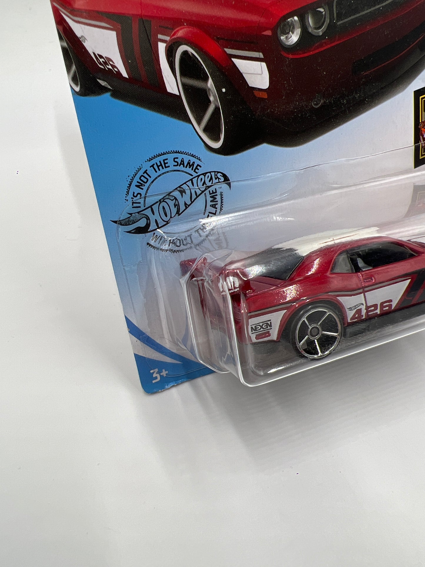 2019 Hot Wheels Nightburnerz #179 Dodge Challenger Drift Car Red 40C