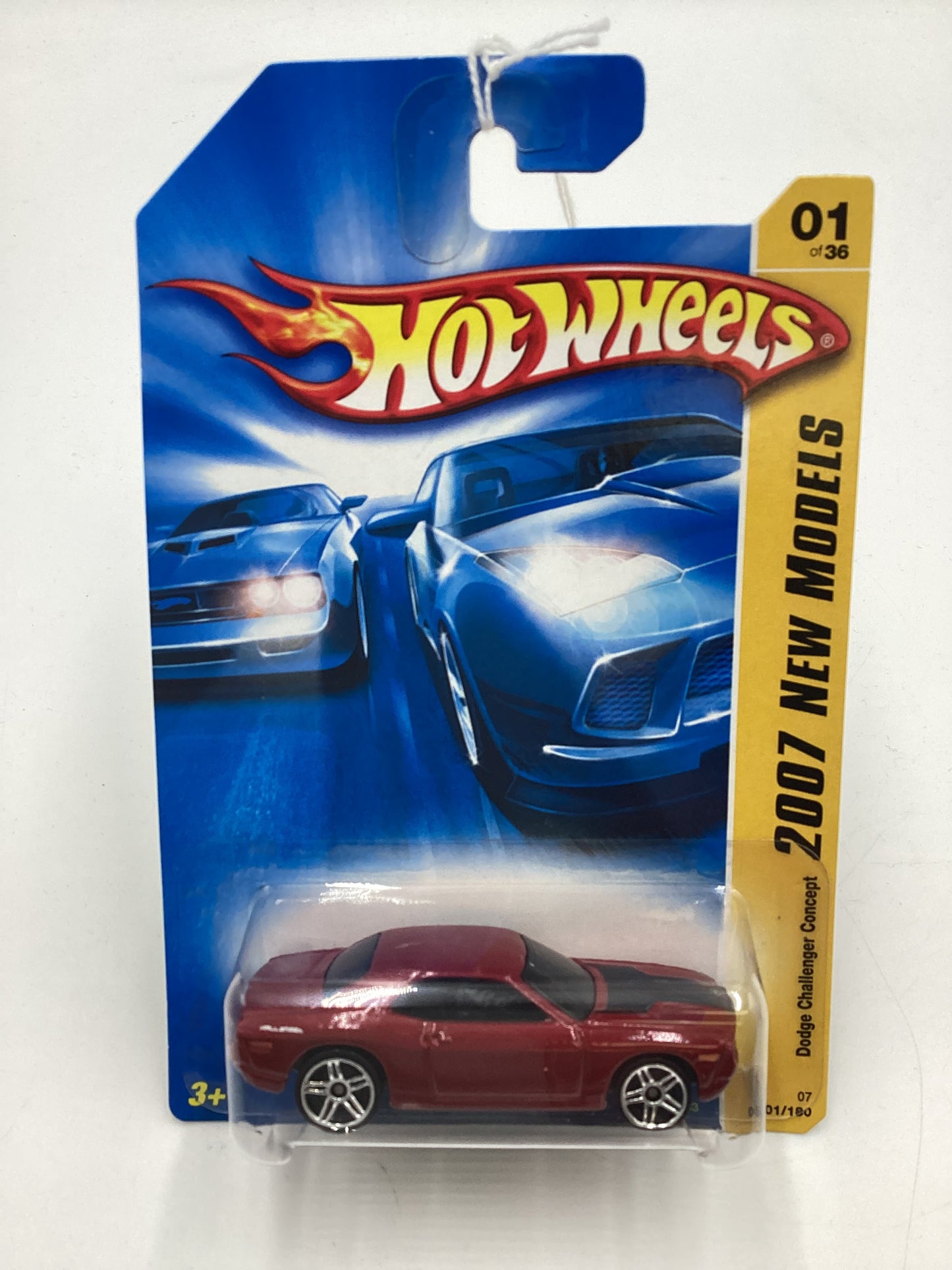 2007 Hot Wheels New Models #1 Dodge Challenger Concept Red 41D