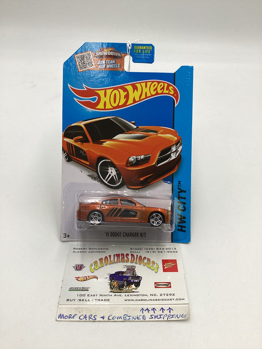 2015 Hot wheels HW City Kroger Exclusive Orange 11 Dodge Charger Charger R/T 235B