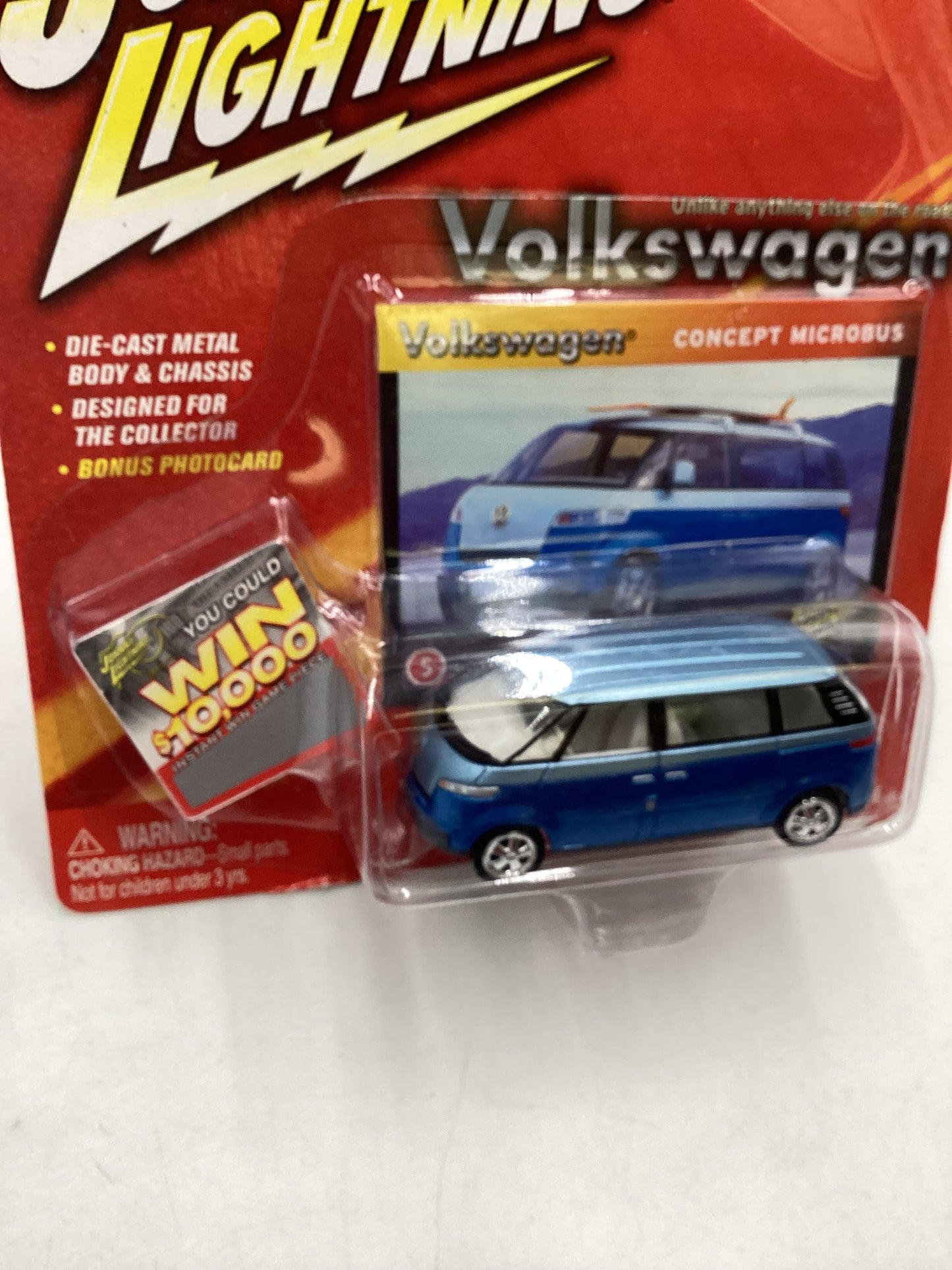 Johnny Lightning Volkswagen Microbus Concept Blue 220G