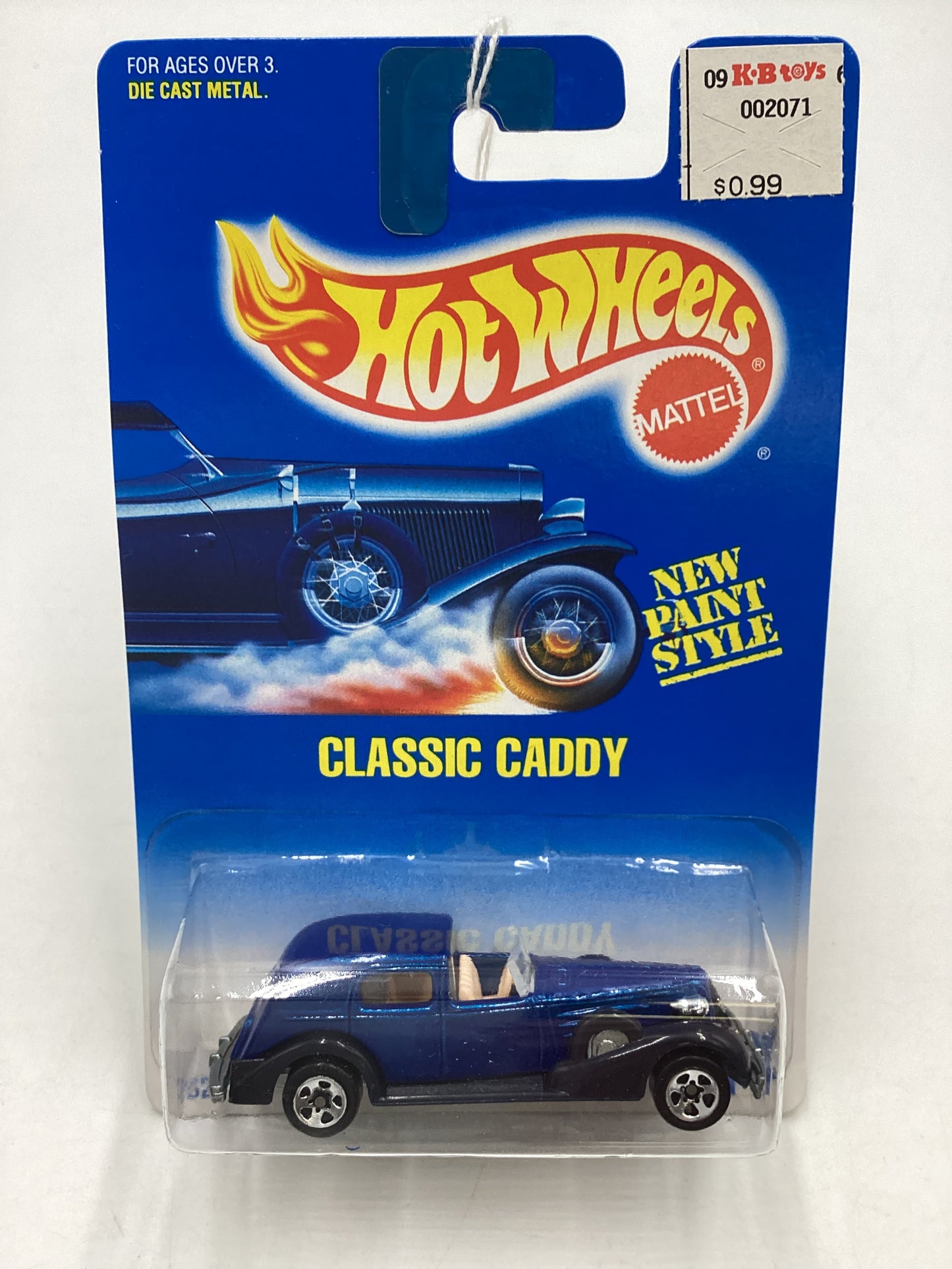 Hot Wheels Blue Card Collector No. 44 Classic Caddy Blue 5SP Wheels 238H