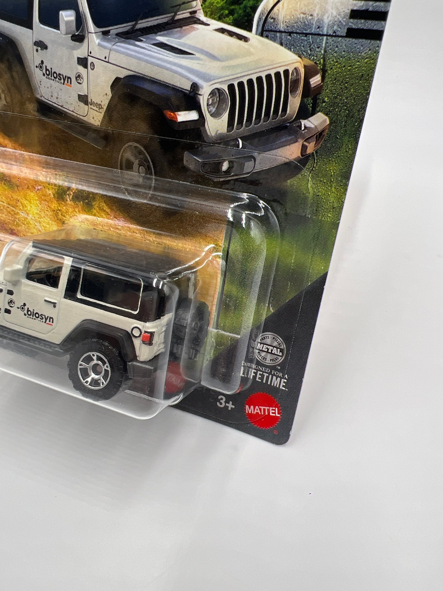 2025 Matchbox Jurassic World Rebirth 18 Jeep Wrangler White 161D