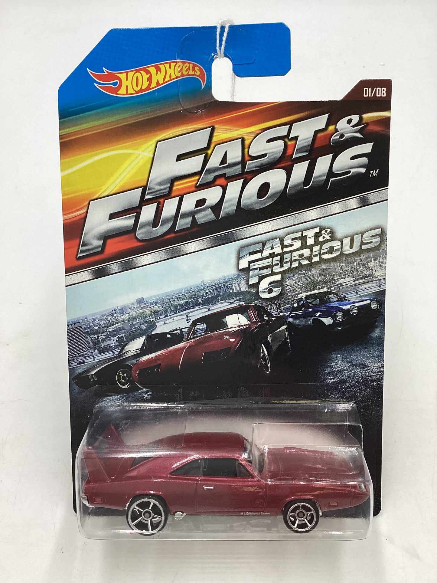 2014 Hot Wheels Fast & Furious 6 #1 69 Dodge Charger Daytona 69E