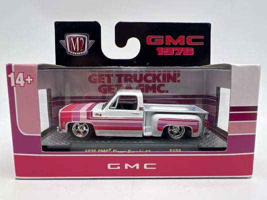 M2 Machines S123 OReillys Exclusive 1976 GMC Sierra Grande 15 White/Pink