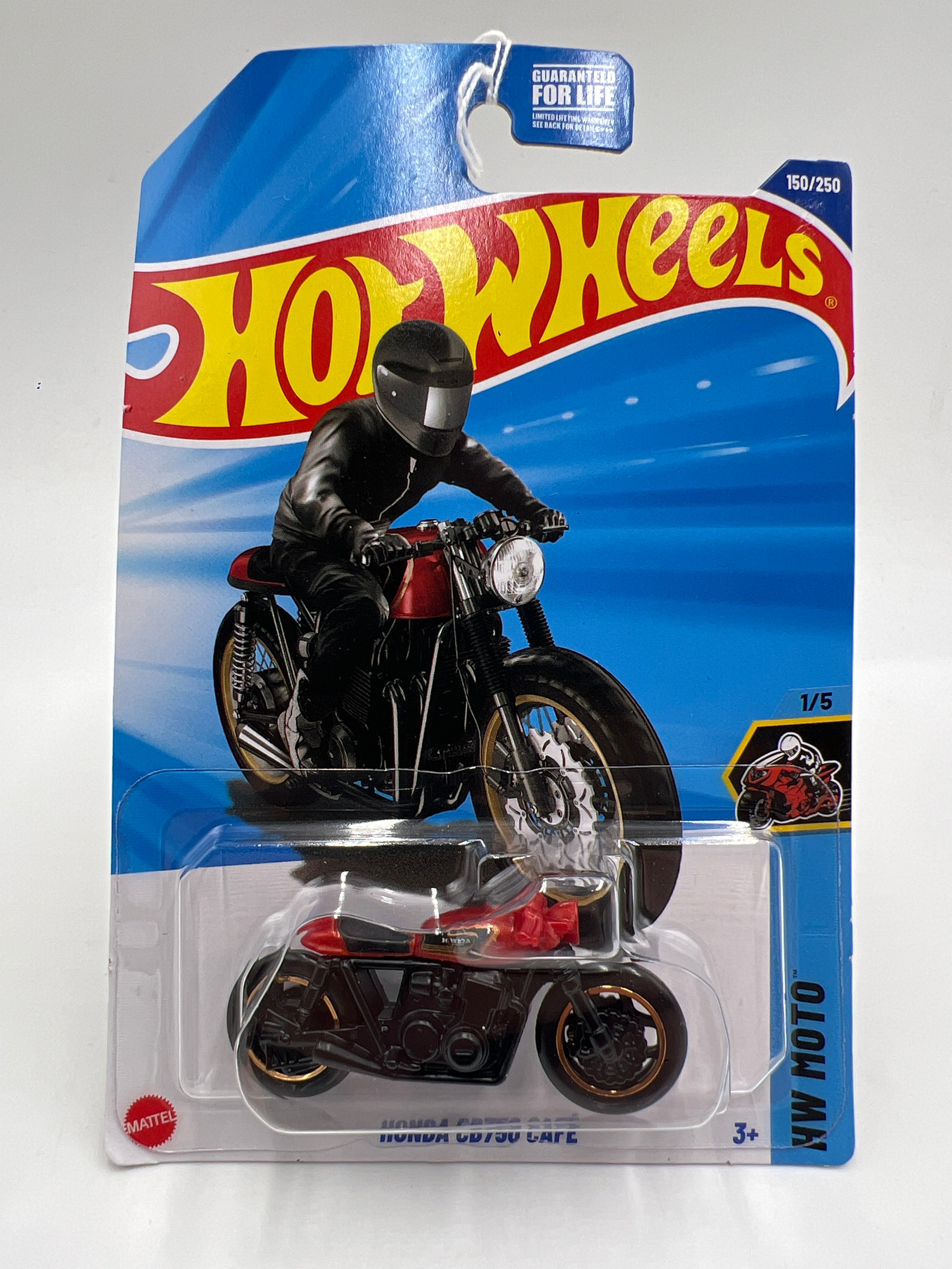 ガチャピンテレキャス 2025 Hot Wheels HW Moto #150 Honda CB750 Cafe Red/Black 76i