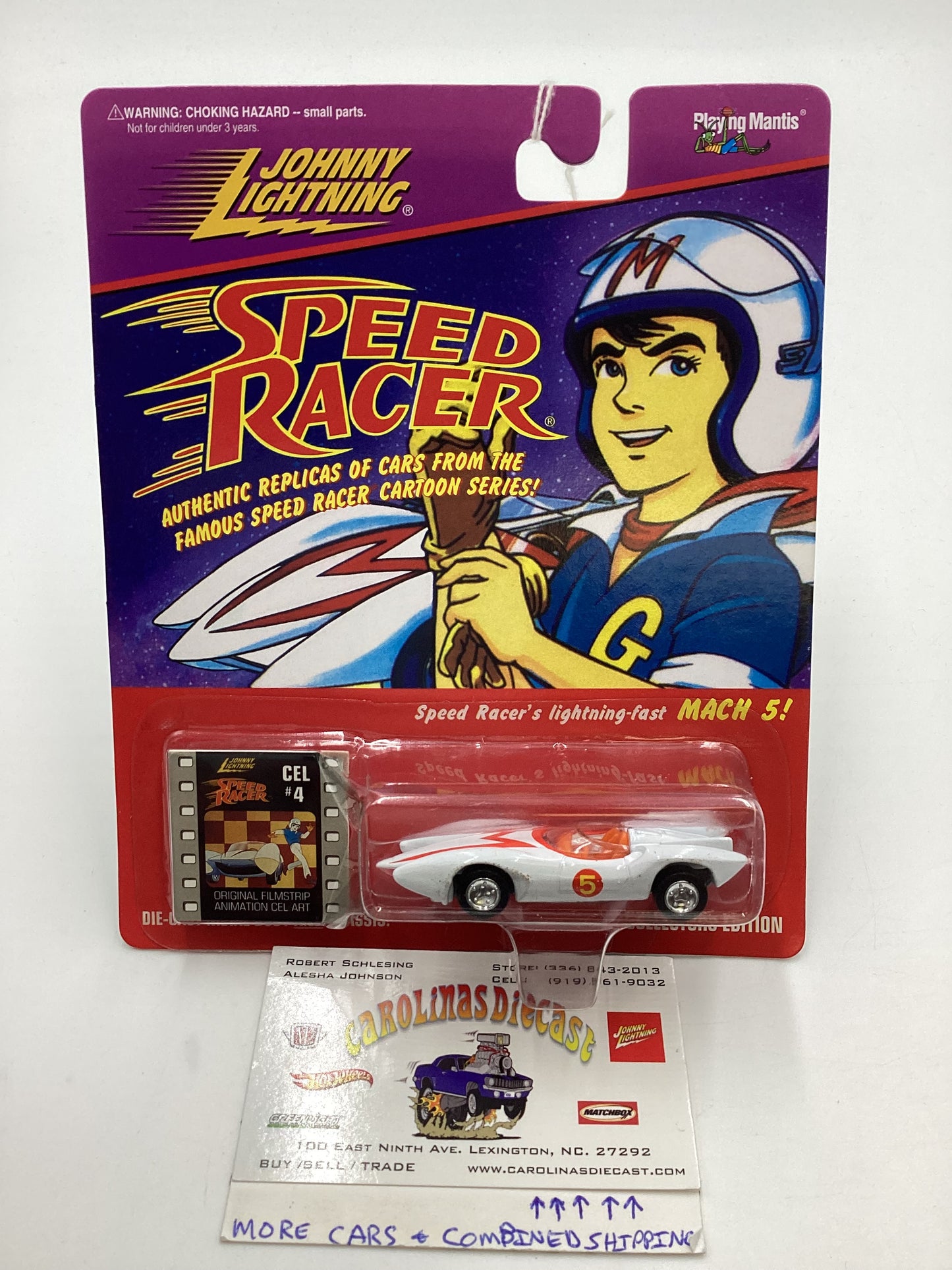 Johnny Lightning Speed Racer CEL #4 Speed Racer Mach 5 White 186B