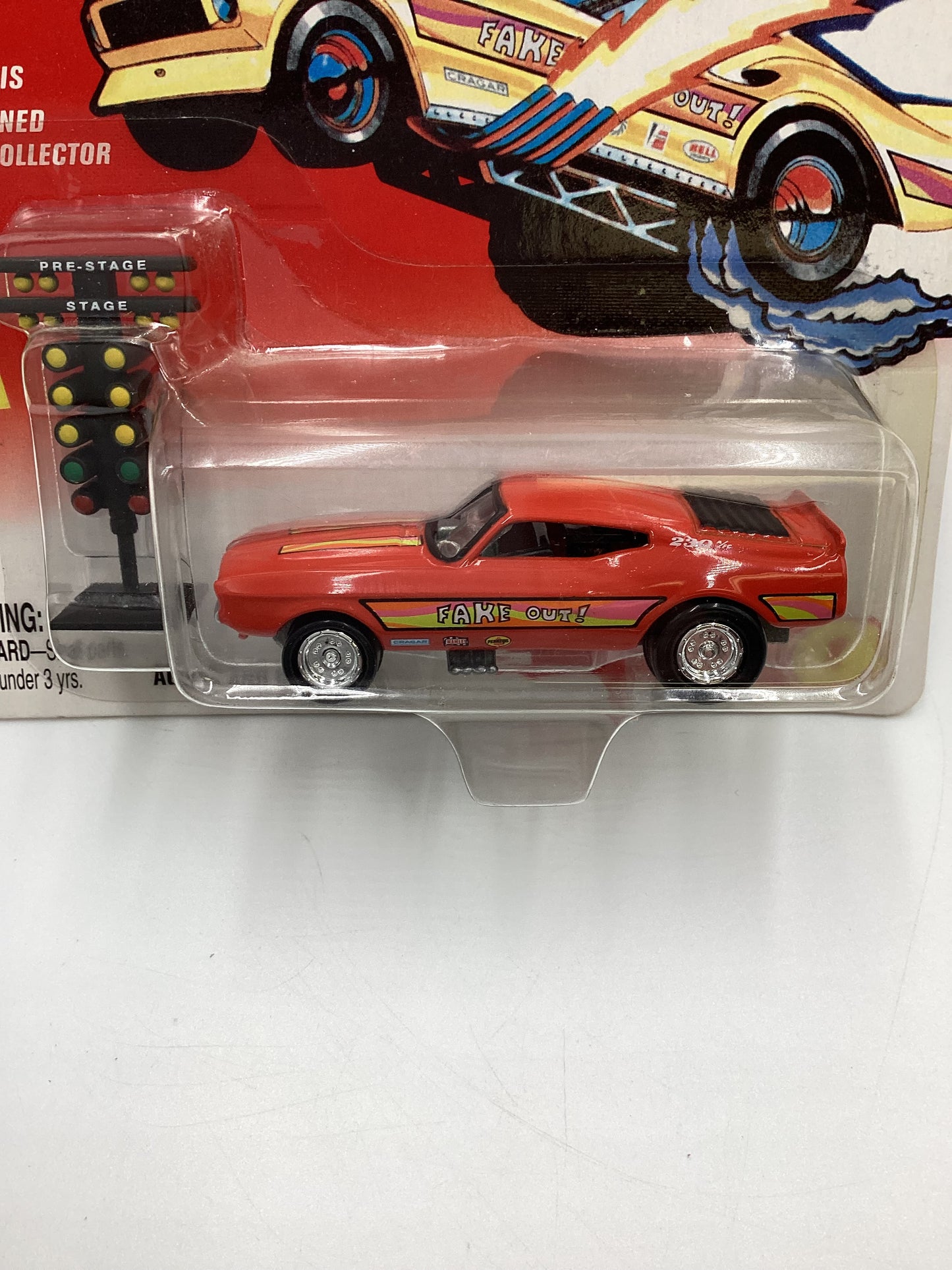 Johnny Lightning Tom Daniels Fearless Funny Cars #1 FakeOut Orange W/Starting Tree 222G