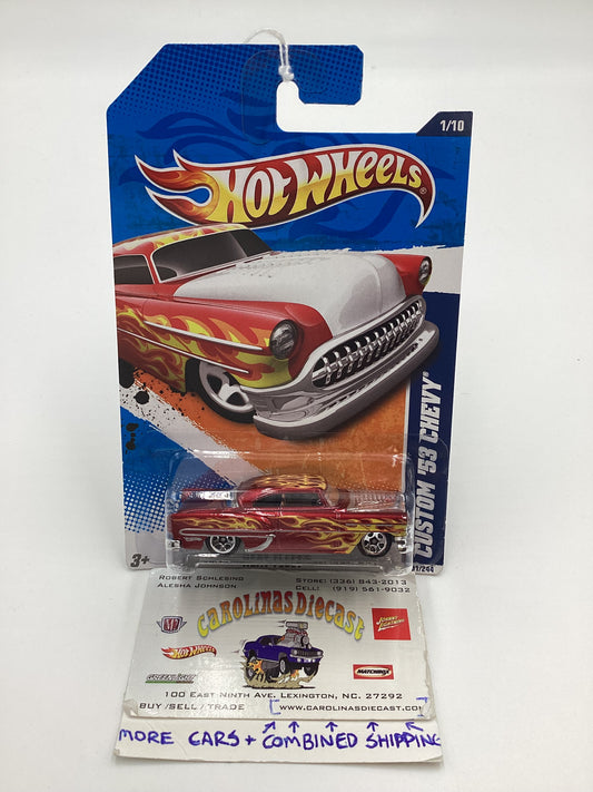 2011 Hot Wheels Heat Fleet #91 Red Custom 53 Chevy 11C