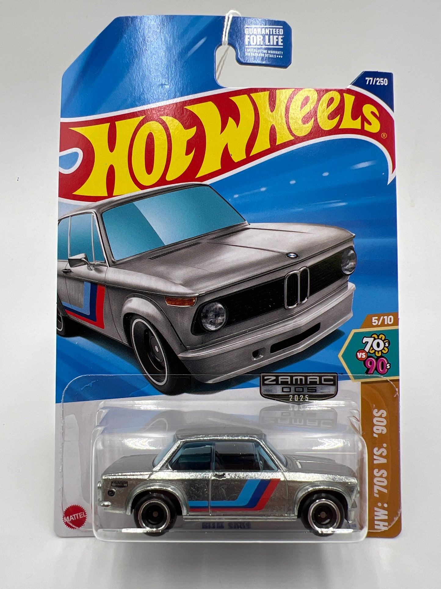 2025 Hot Wheels H Case Walmart Exclusive Zamac 005 #77 70s Vs. 90s BMW 2002 143i