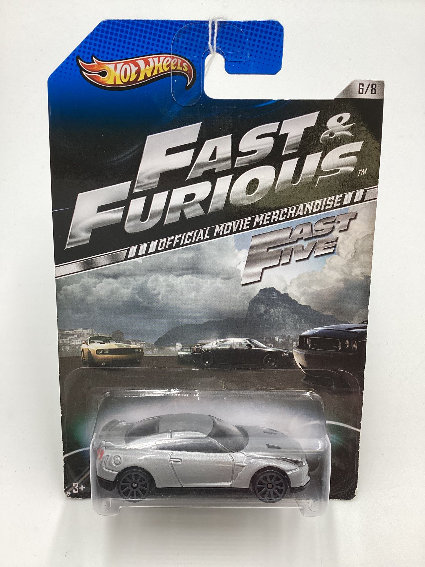 2013 Hot Wheels Fast and Furious #6 2009 Nissan GT-R Silver Card Not Perfect 73F