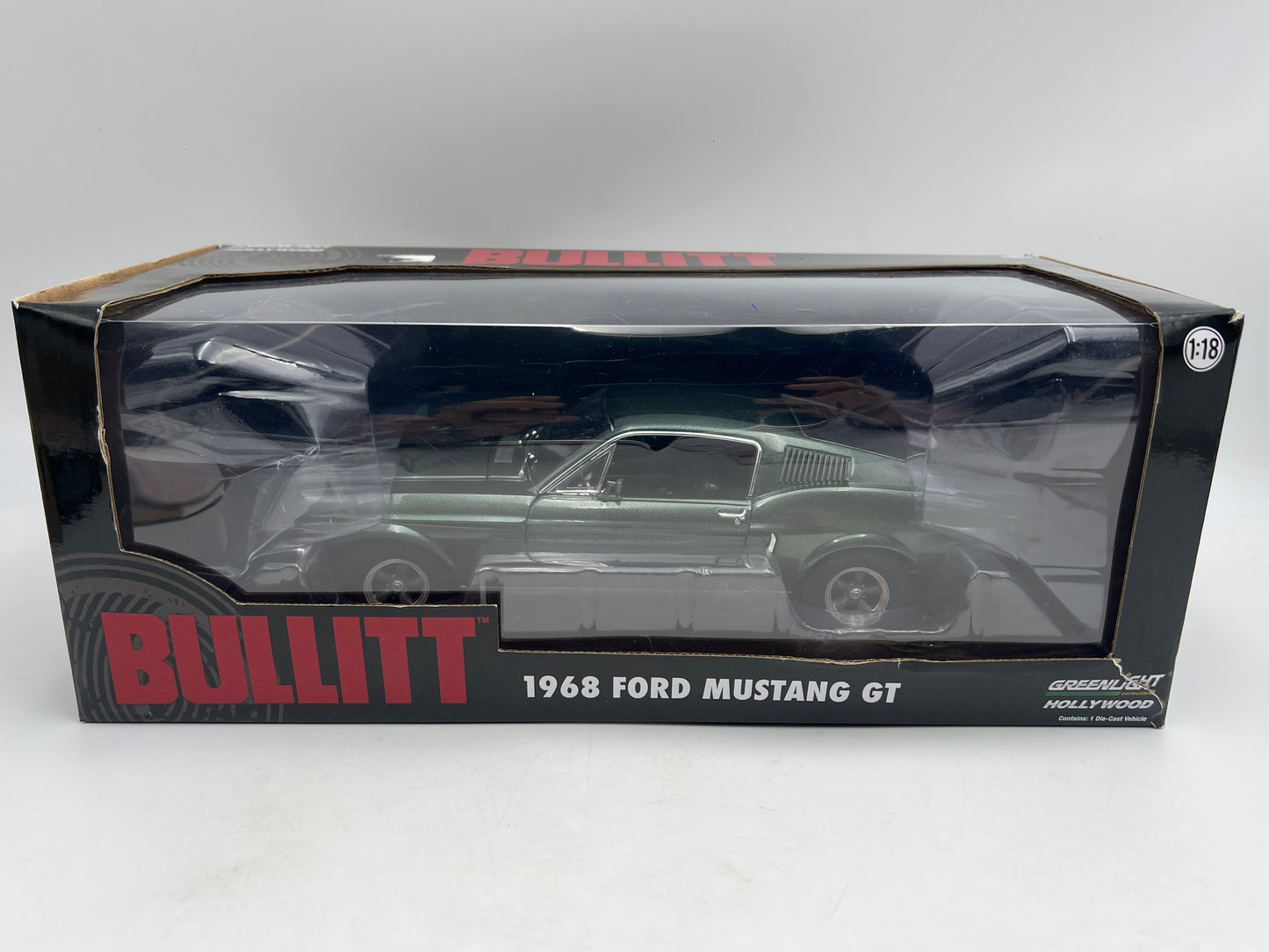 Greenlight Hollywood 1:18 Scale Bullitt 1968 Ford Mustang GT Green