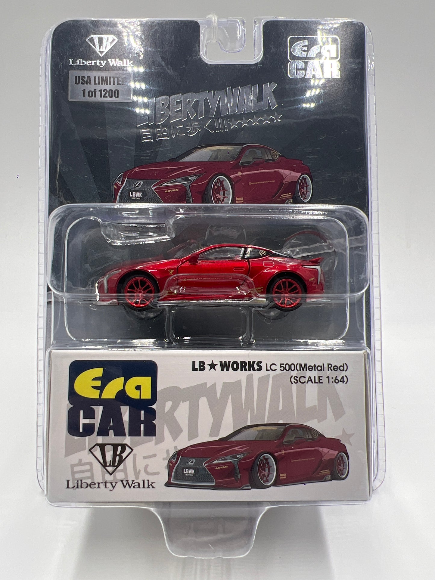 Era Car USA Limited 1/1200 CHASE LB Works Lexus LC500 Metal Red Libertywalk