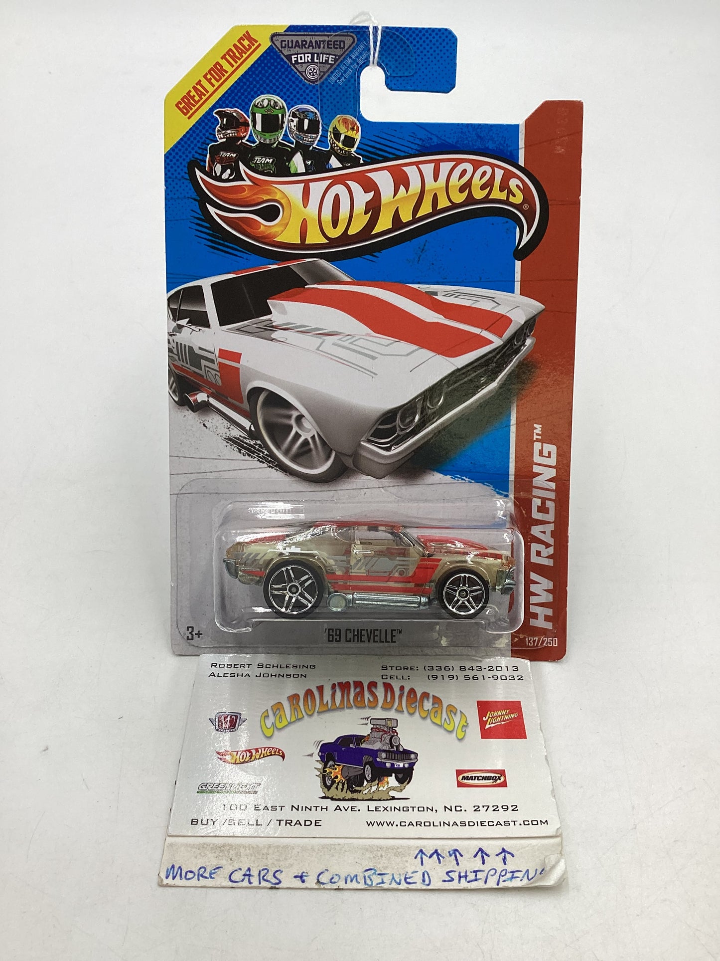 2013 Hot Wheels #137 69 Chevelle Transparent 3C